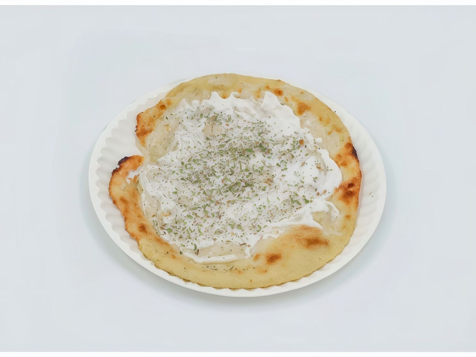 فطيرة لبنة مع النعناع - وسط