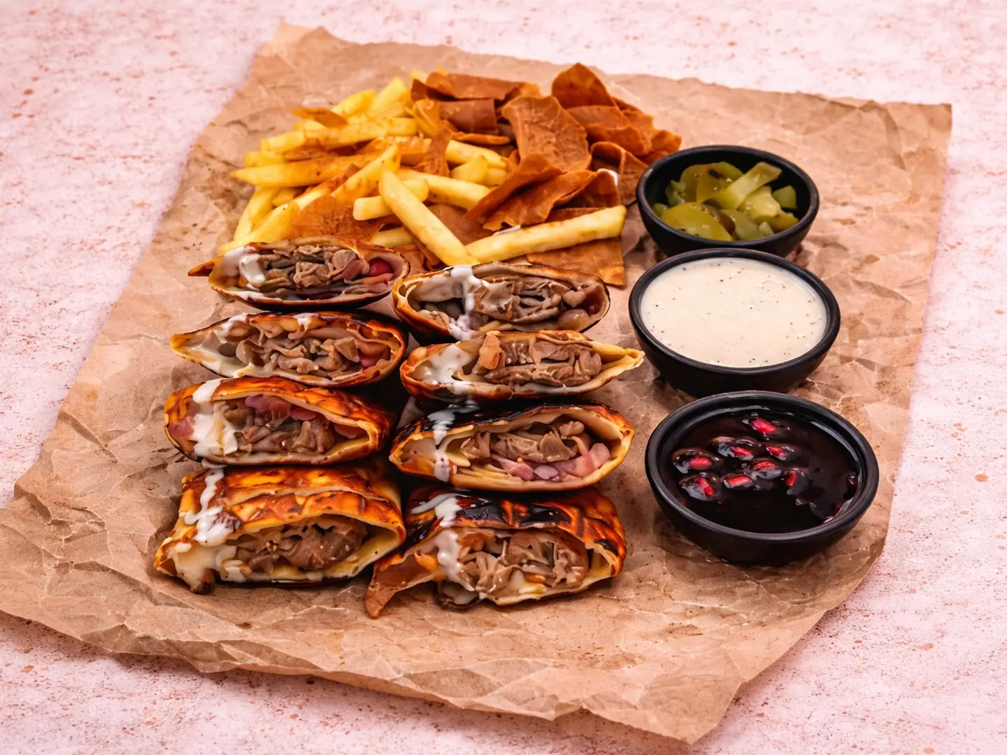 Mixed Charcoal Arabic Shawarma Bag