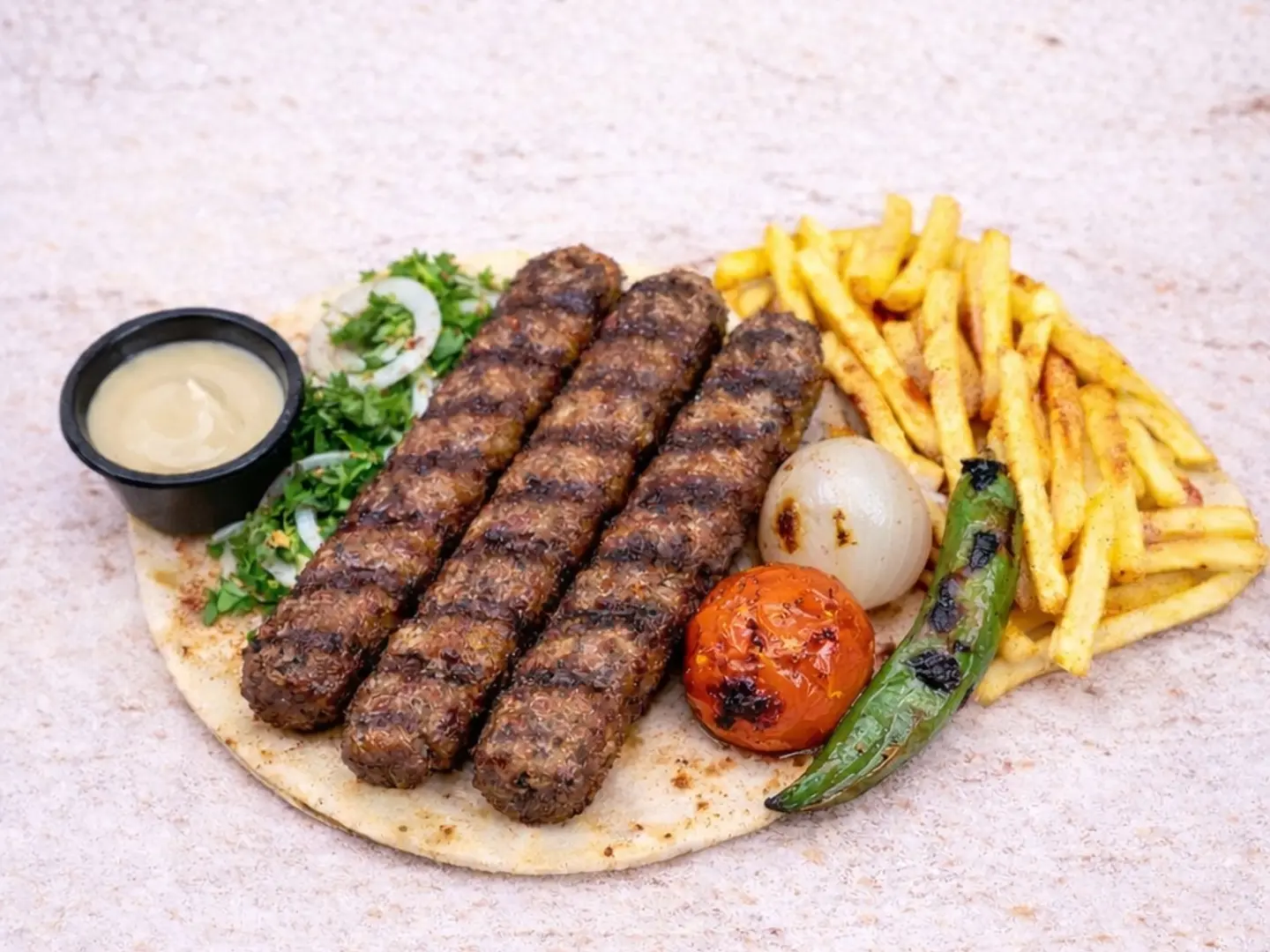 كباب بالصحن