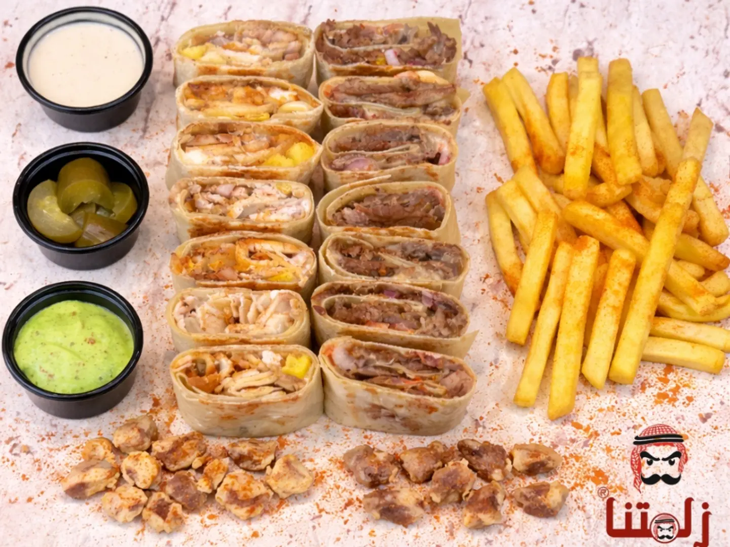 وجبة شاورما عربي مكس