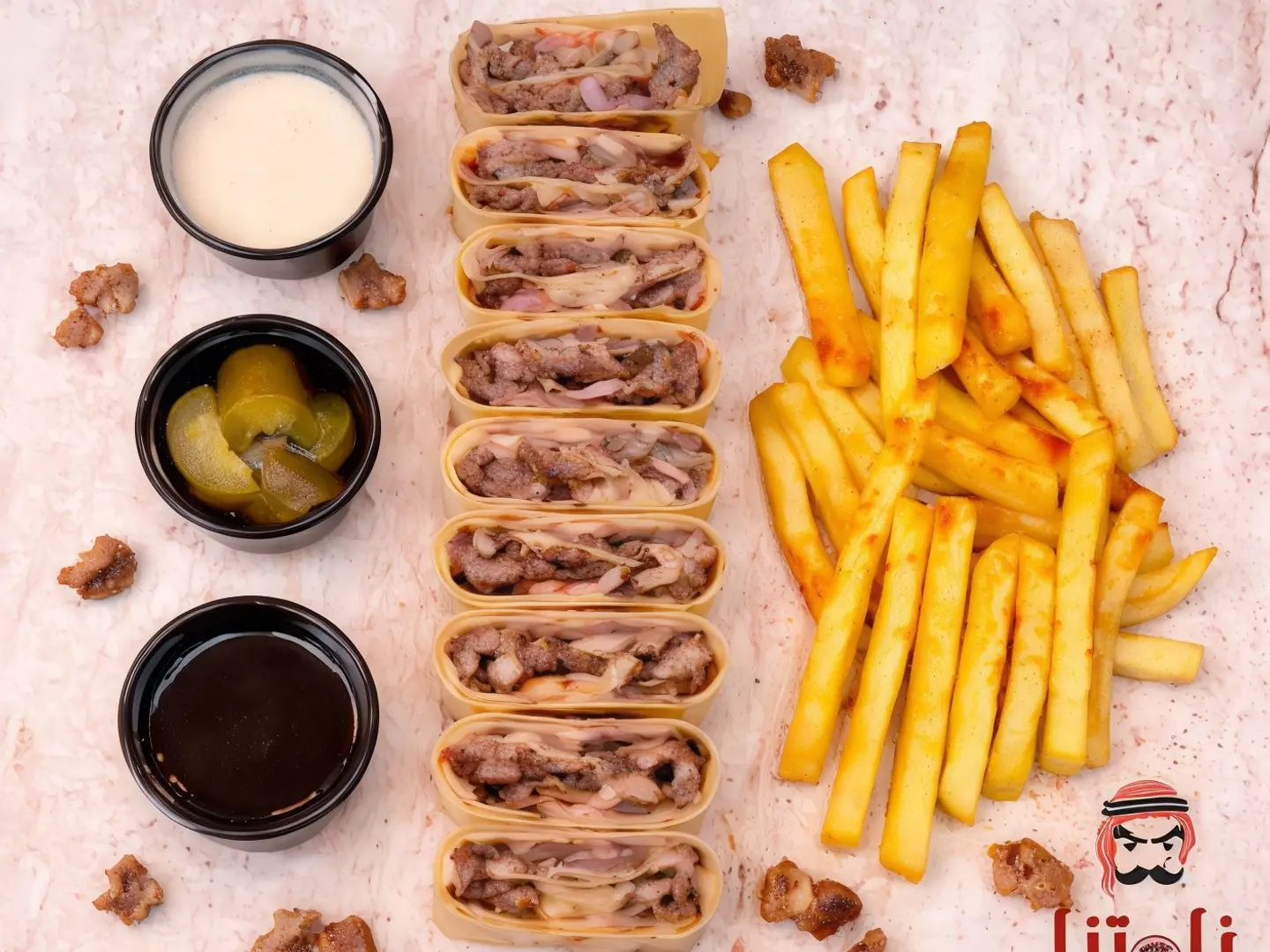 شاورما عربي لحم