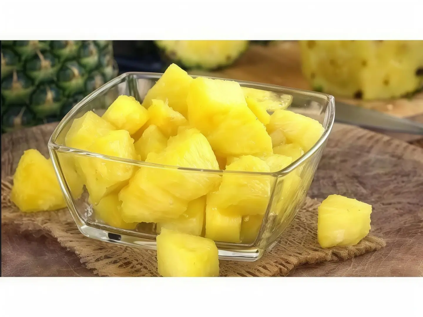 اناناس قطع - وسط