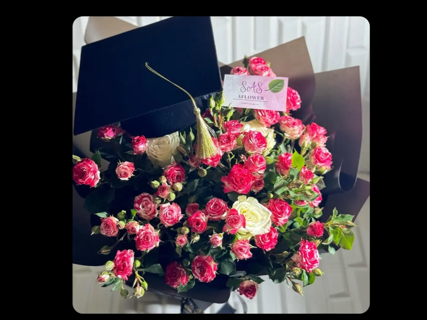 Flowers And Graduation Cap