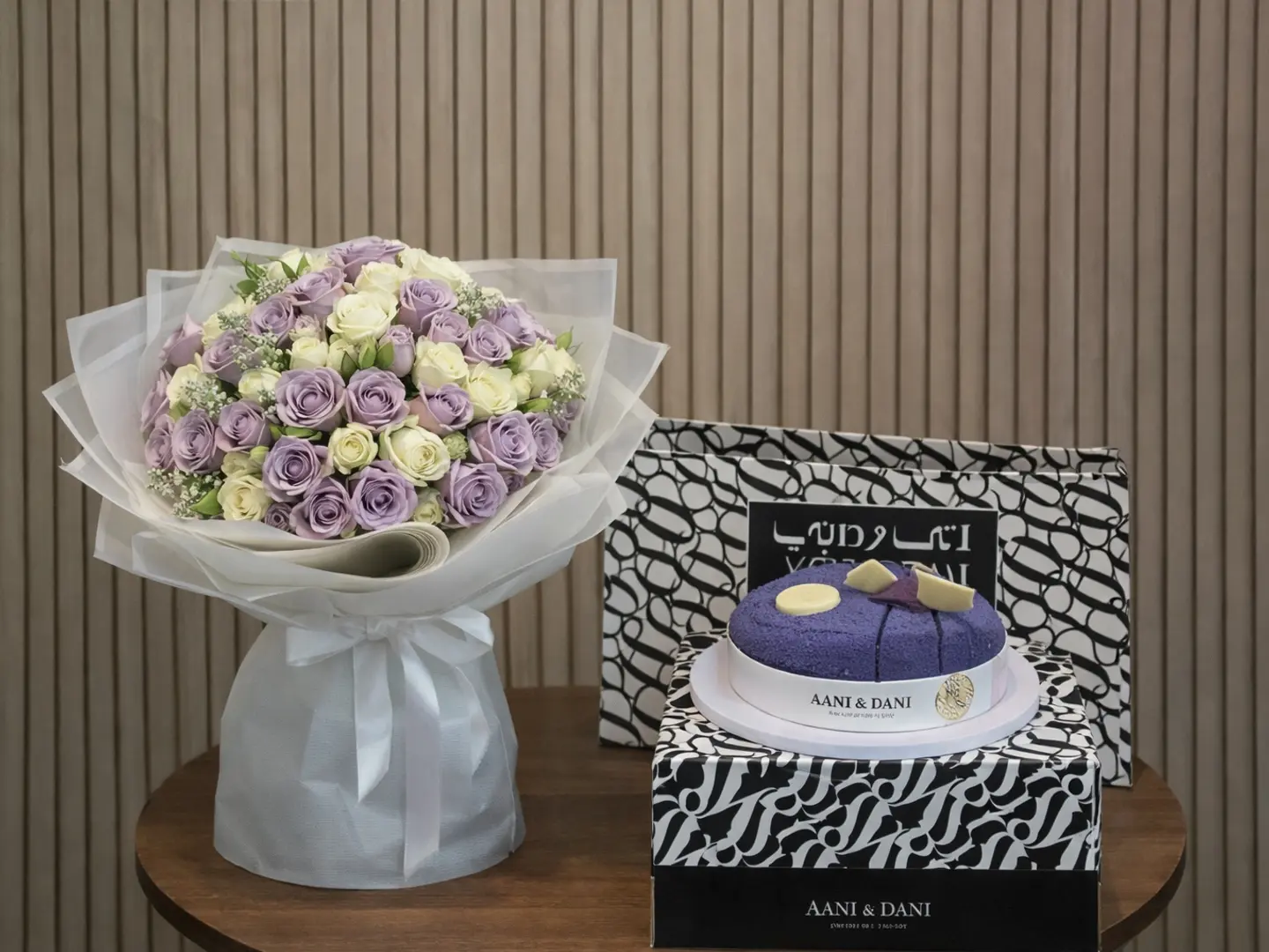 باقة ورد مع كيك اني وداني 5