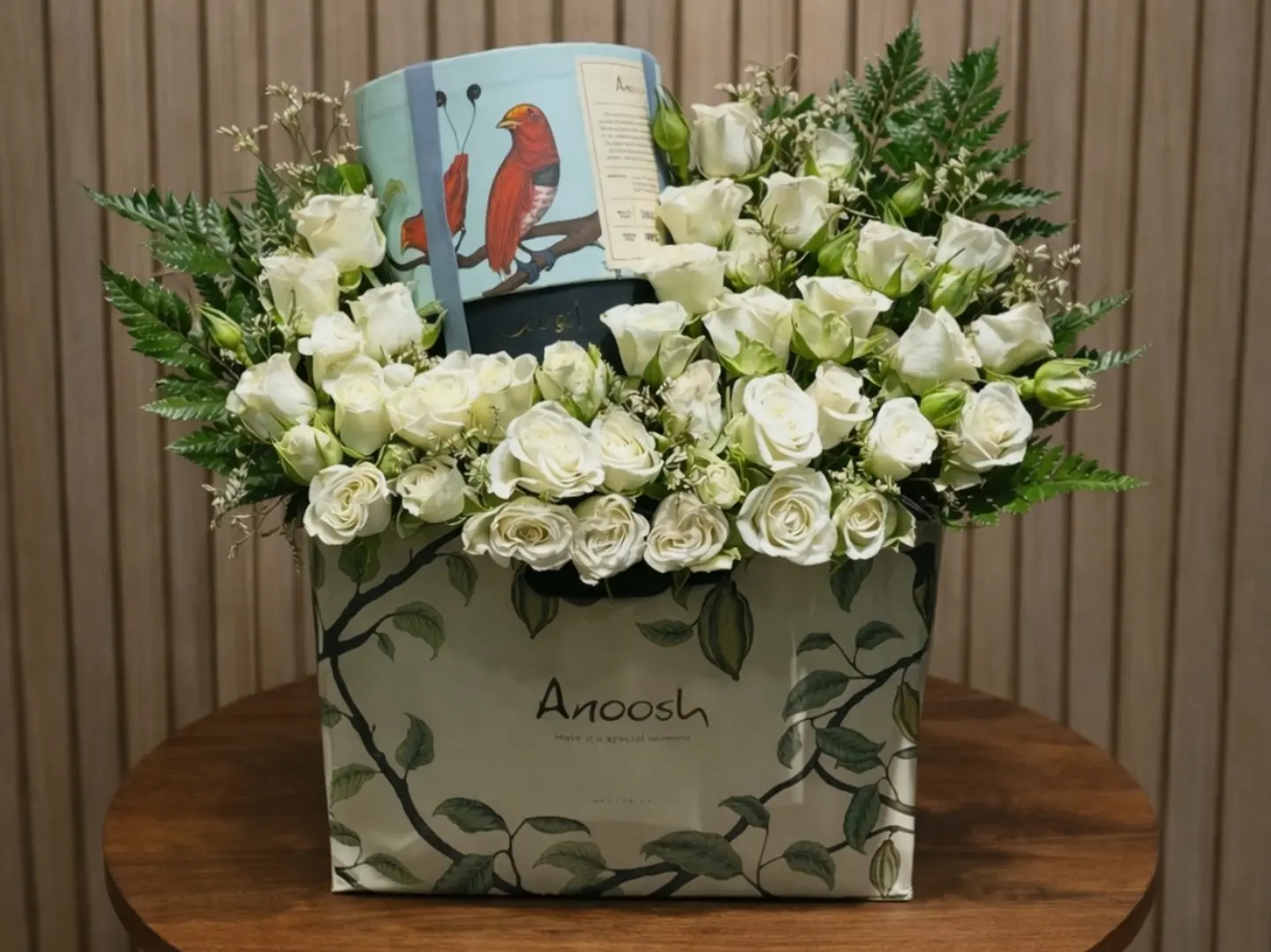 ورد مع شوكلاتة انوش