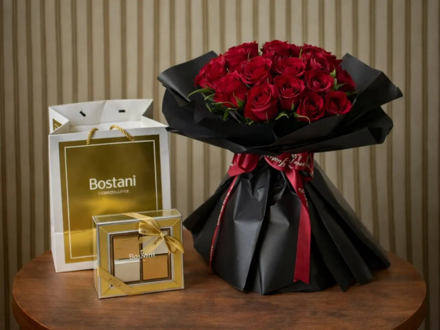 تنسيق ورد مع شوكلاتة بستاني 21