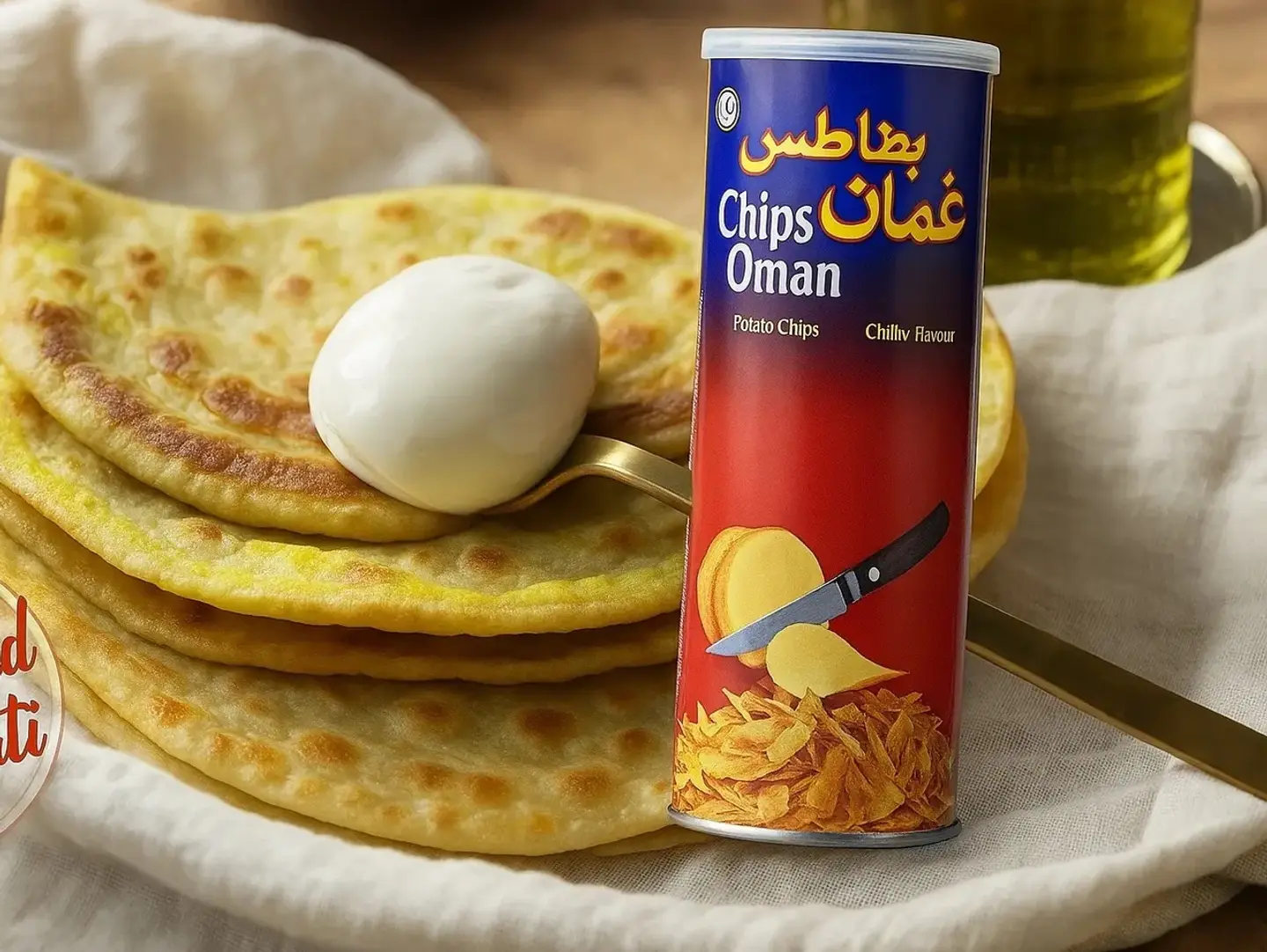 Omani Chips And Cheese Pie