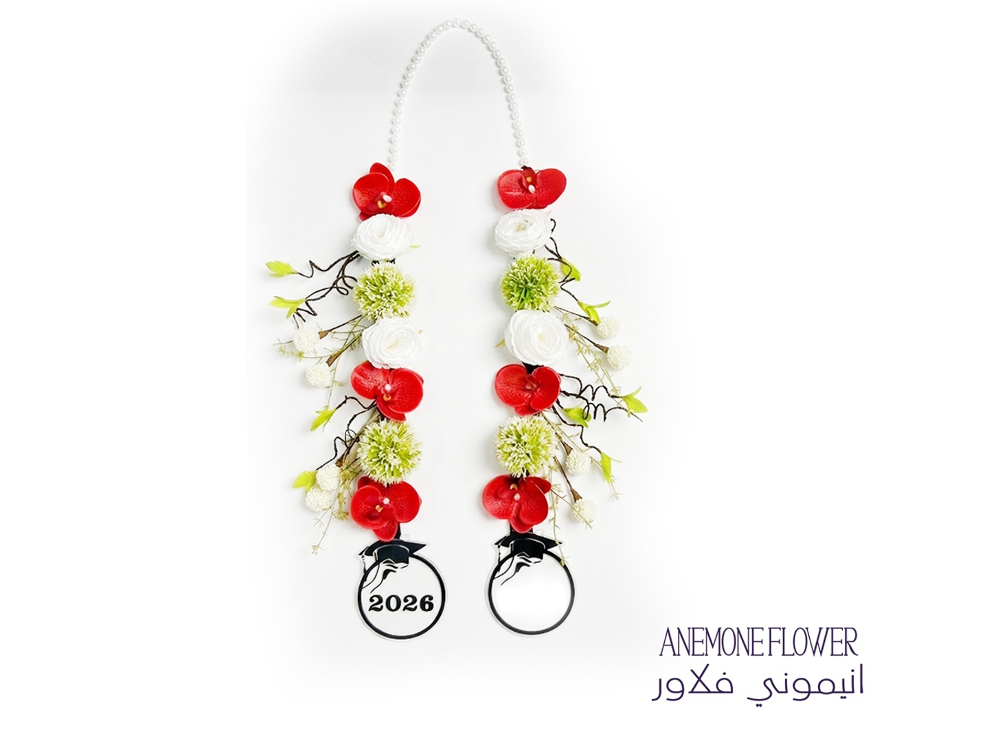 Red Rose Graduation Necklace