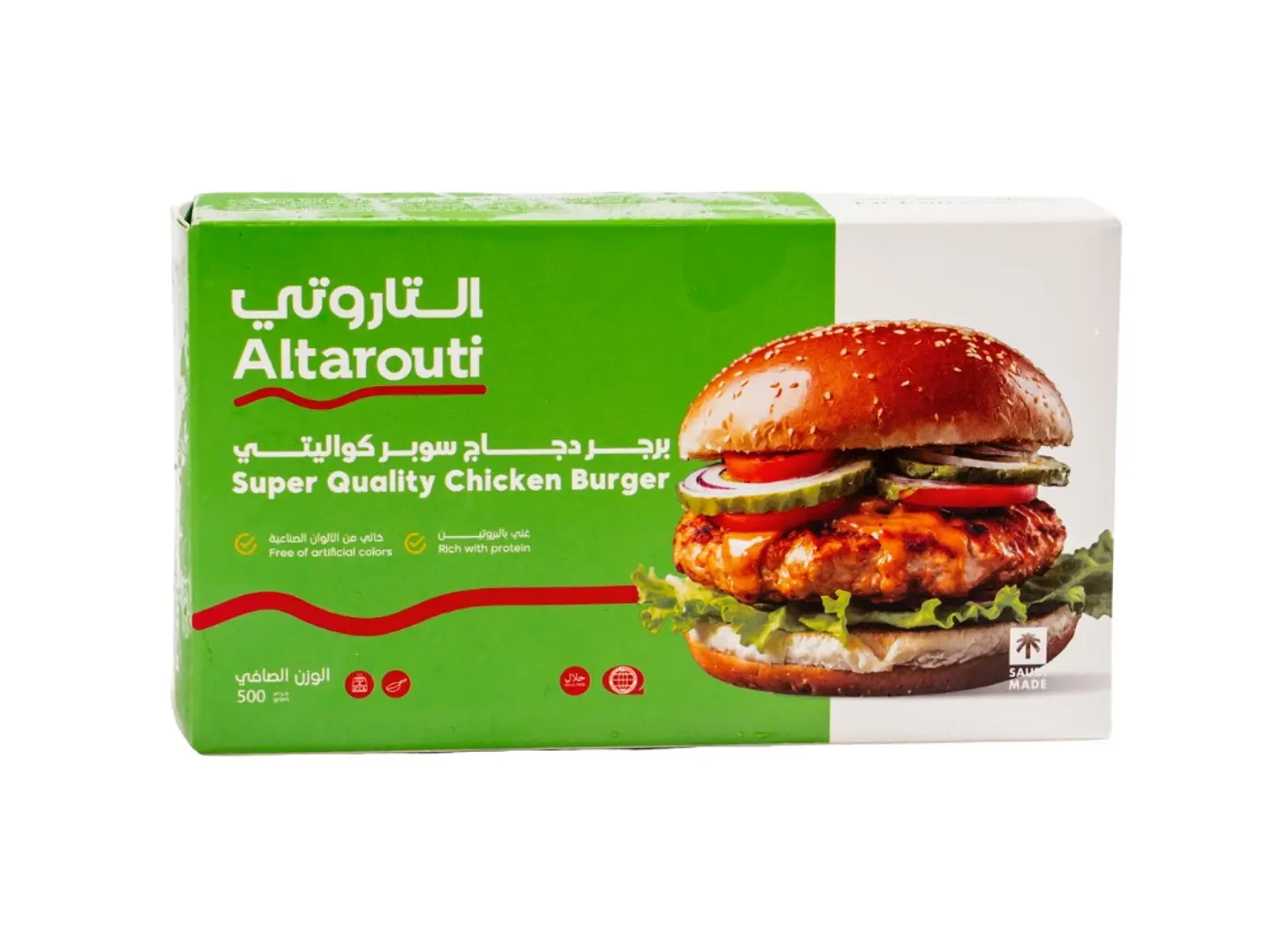 Al Tarouti Chicken Superquality Burger 500gm