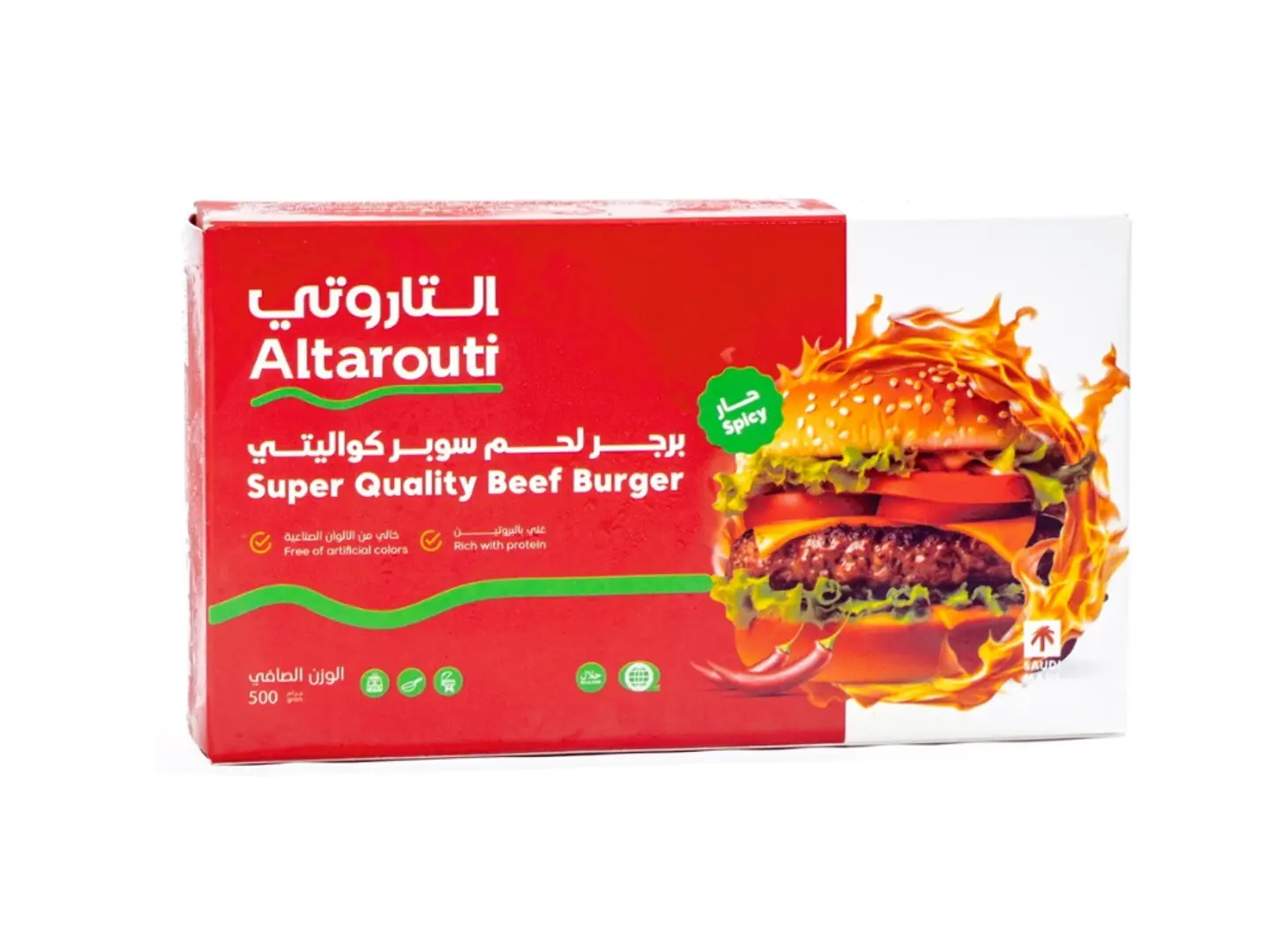Al Tarouti Spicy Beef Superquality Burger 500gm
