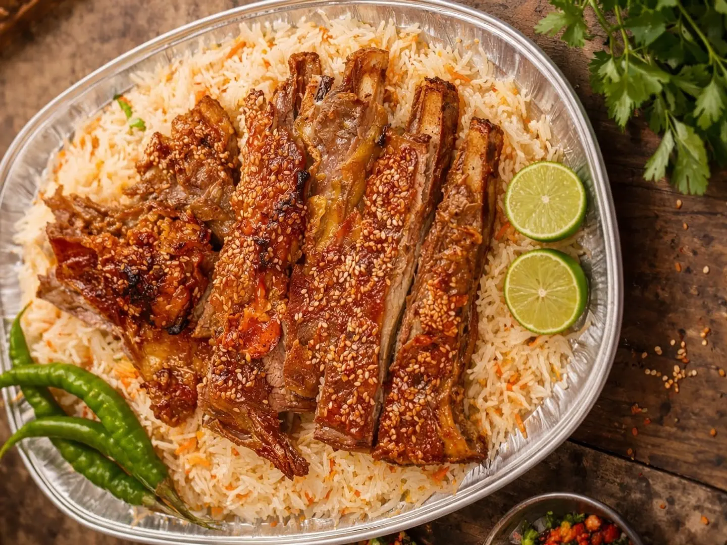 Uyghur Mandi Meat With Sesame