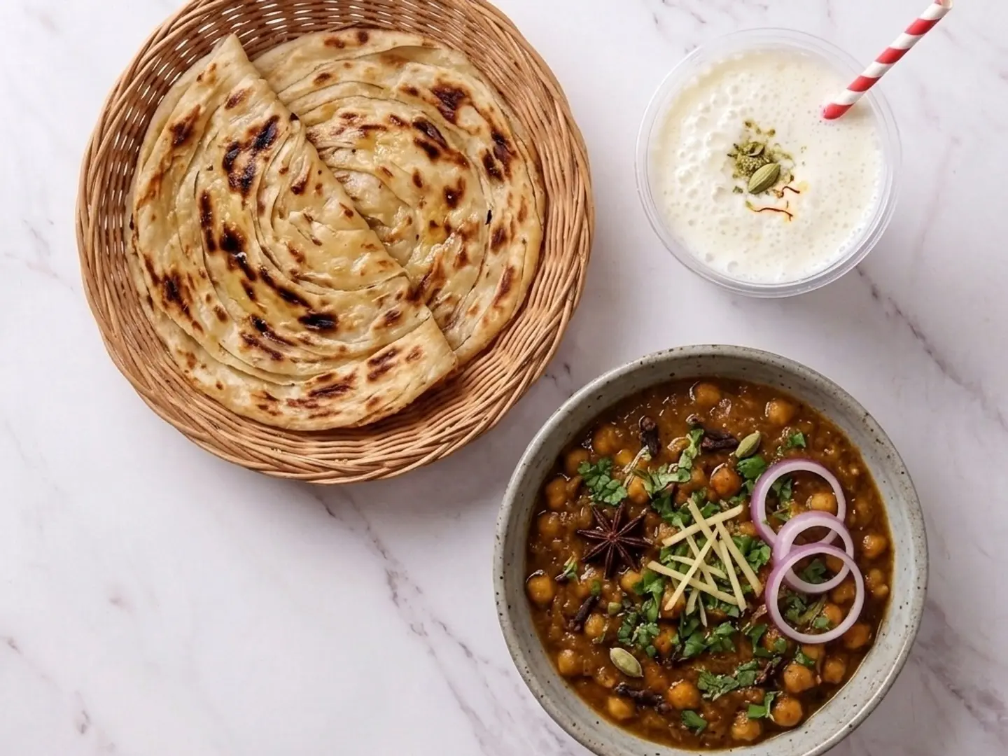 Channa Paratha Combo