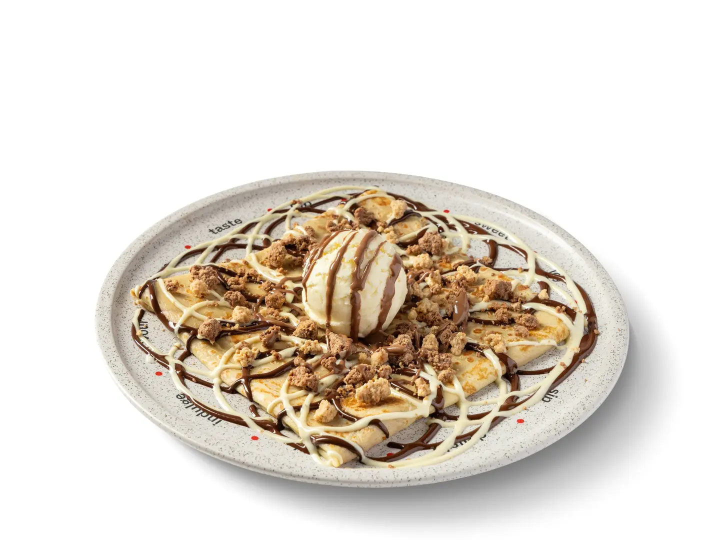 Crunchy Triple Chocolate Crepe