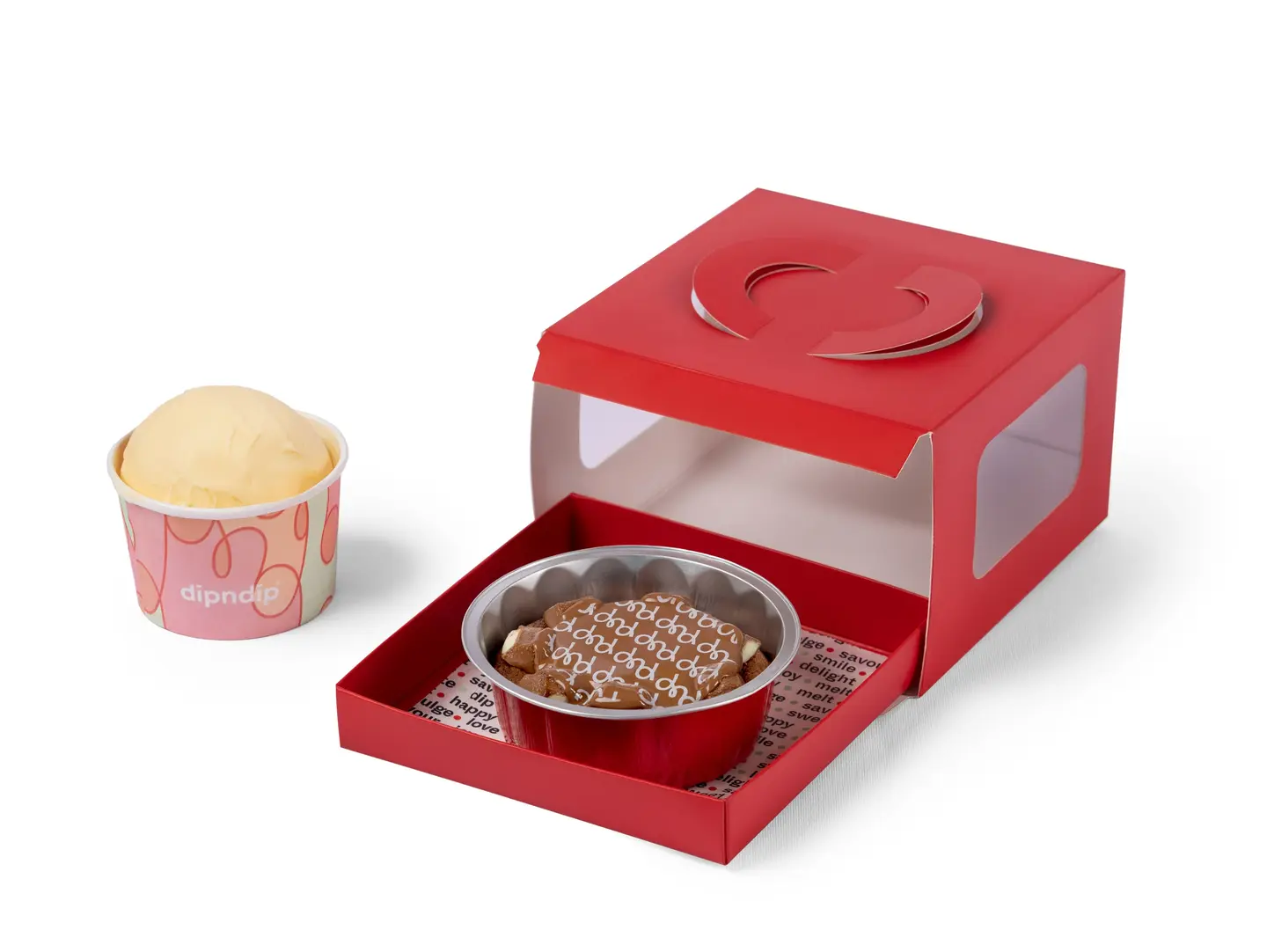 Kinder Molten With Ice Cream