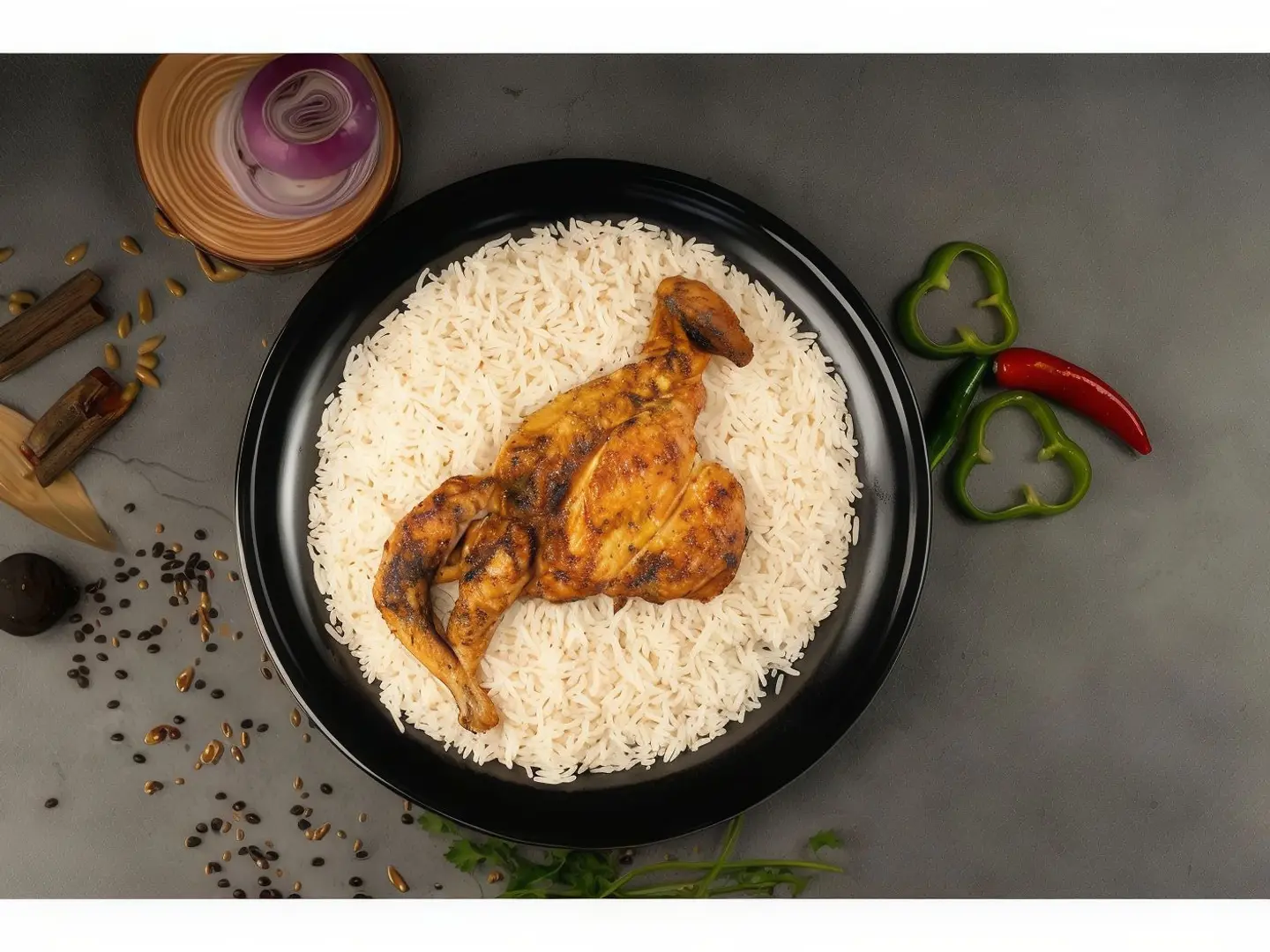 Grilled Chicken With Rice