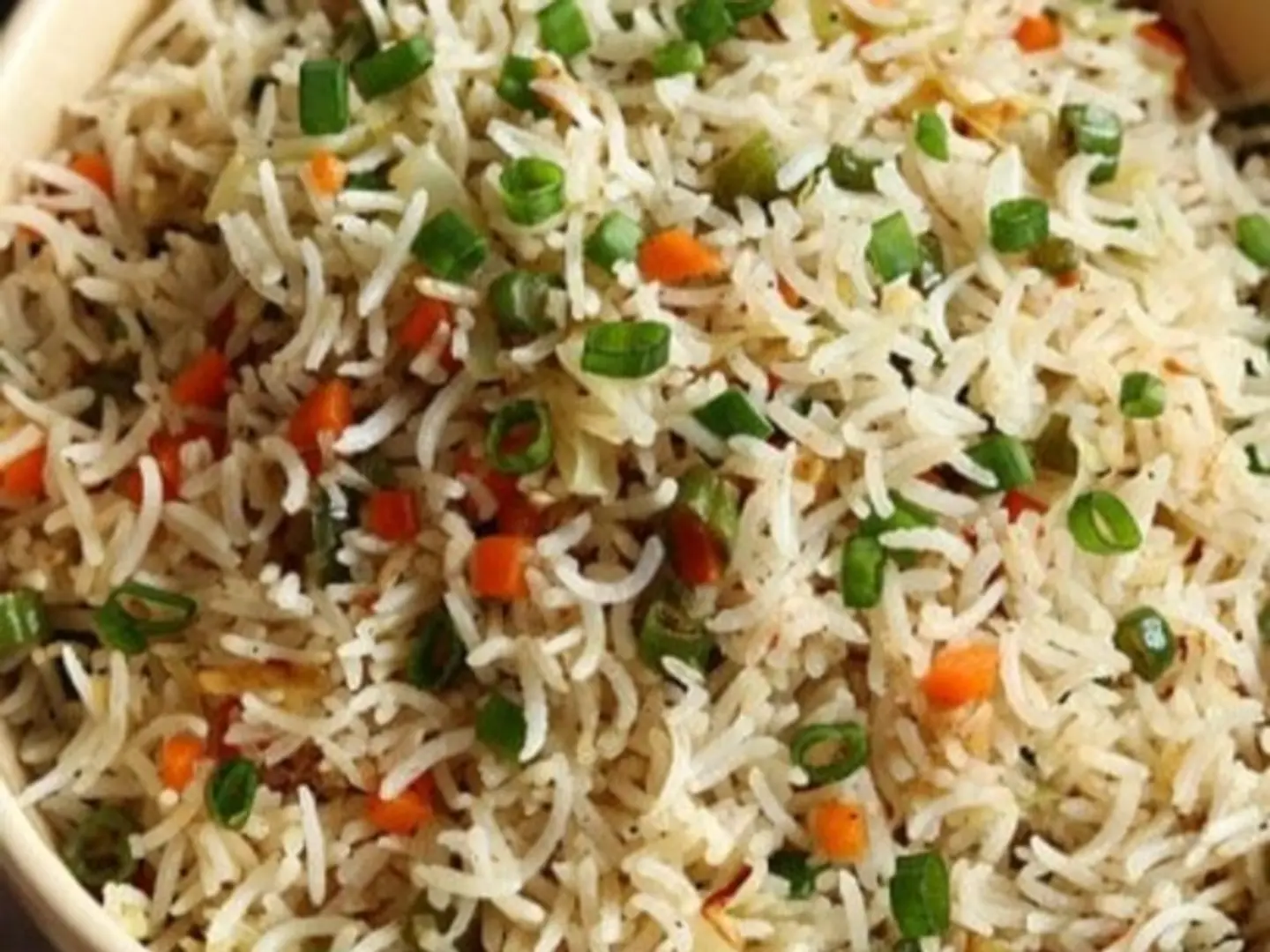 أرز مقلي نباتي