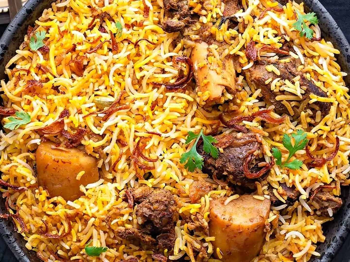 ميدات لحم ضأن برياني