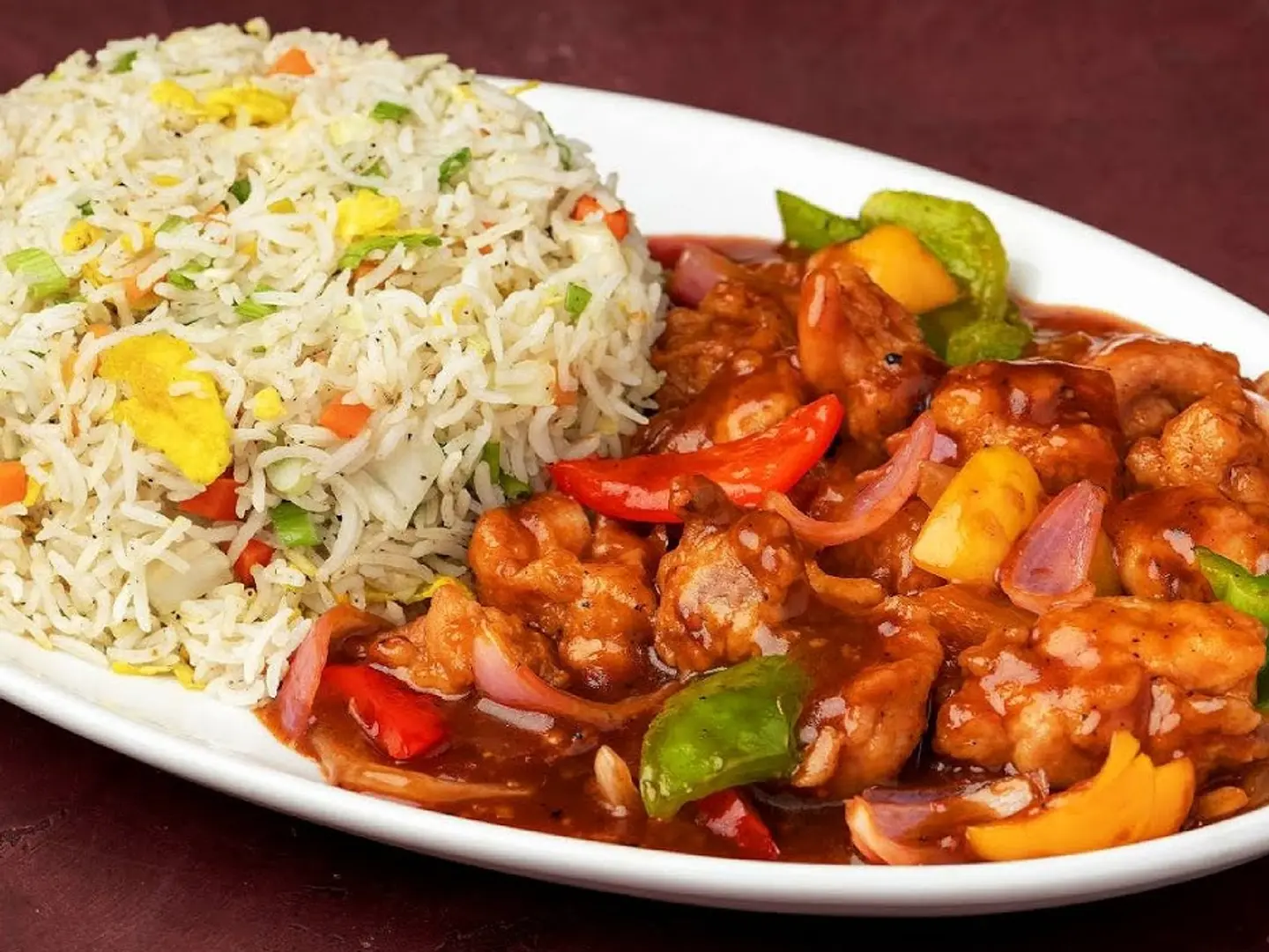 Chicken Shashlik With Rice