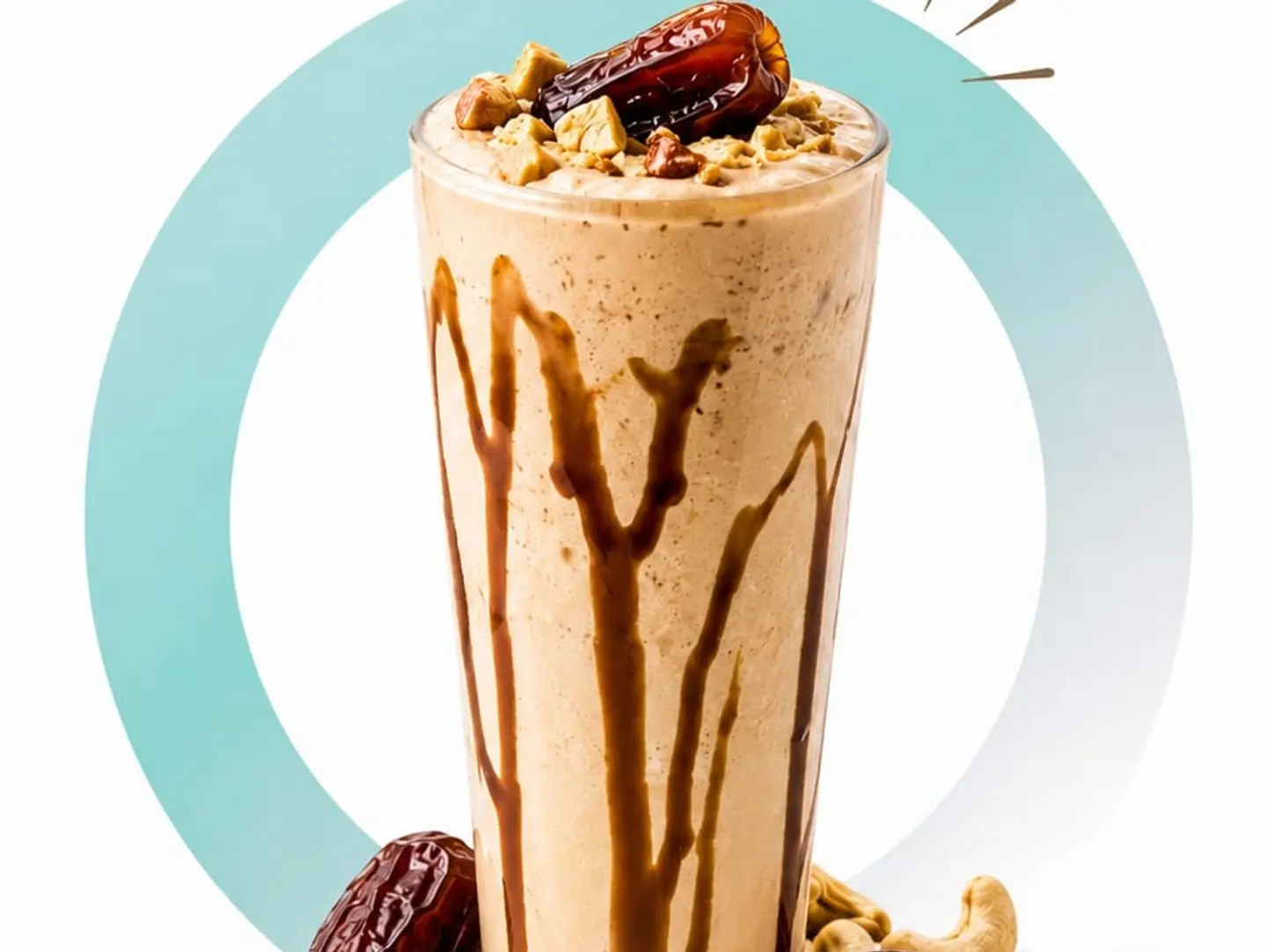 Roasted Cashew Dates Spl Milkshake 12 Oz