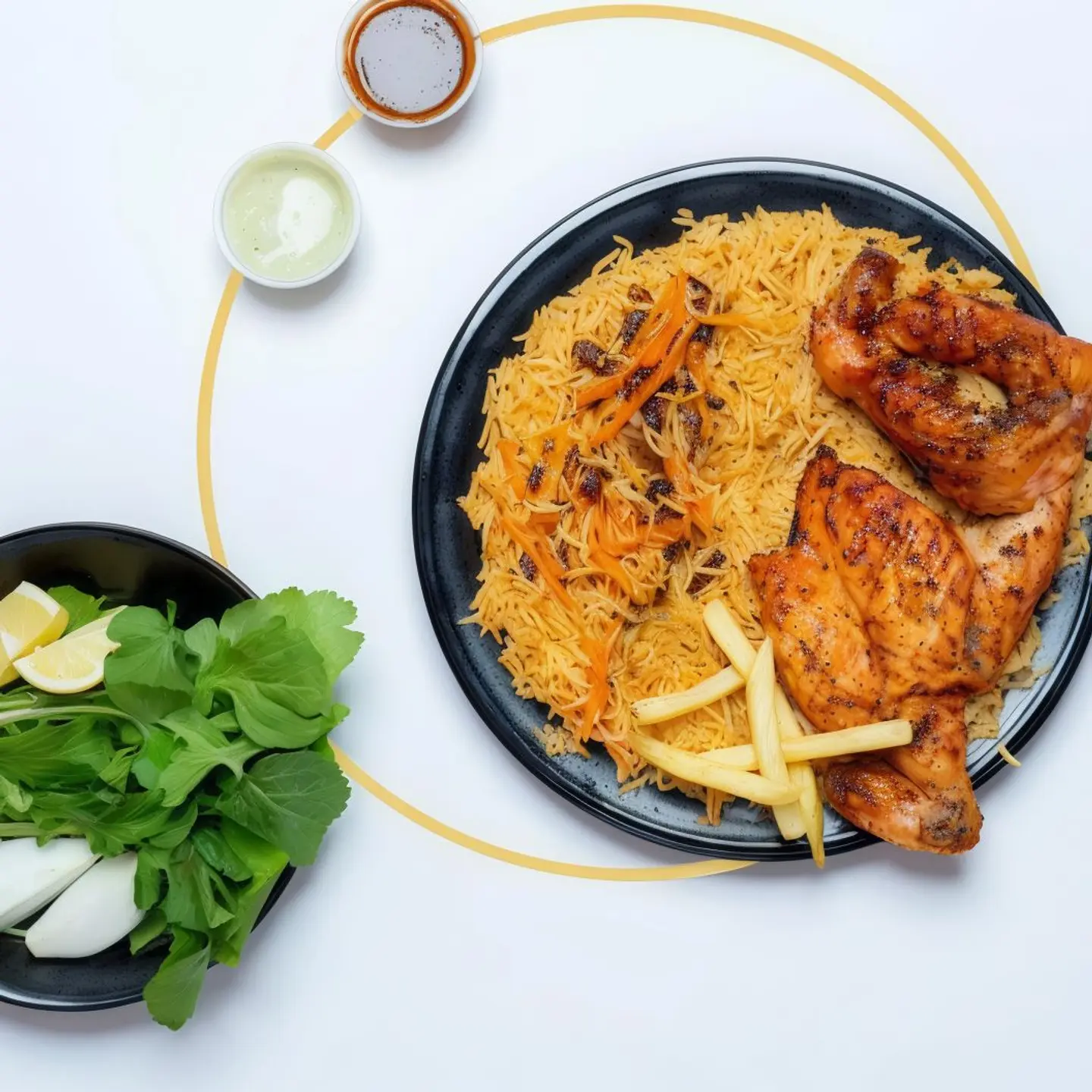 نص دجاج على الفحم