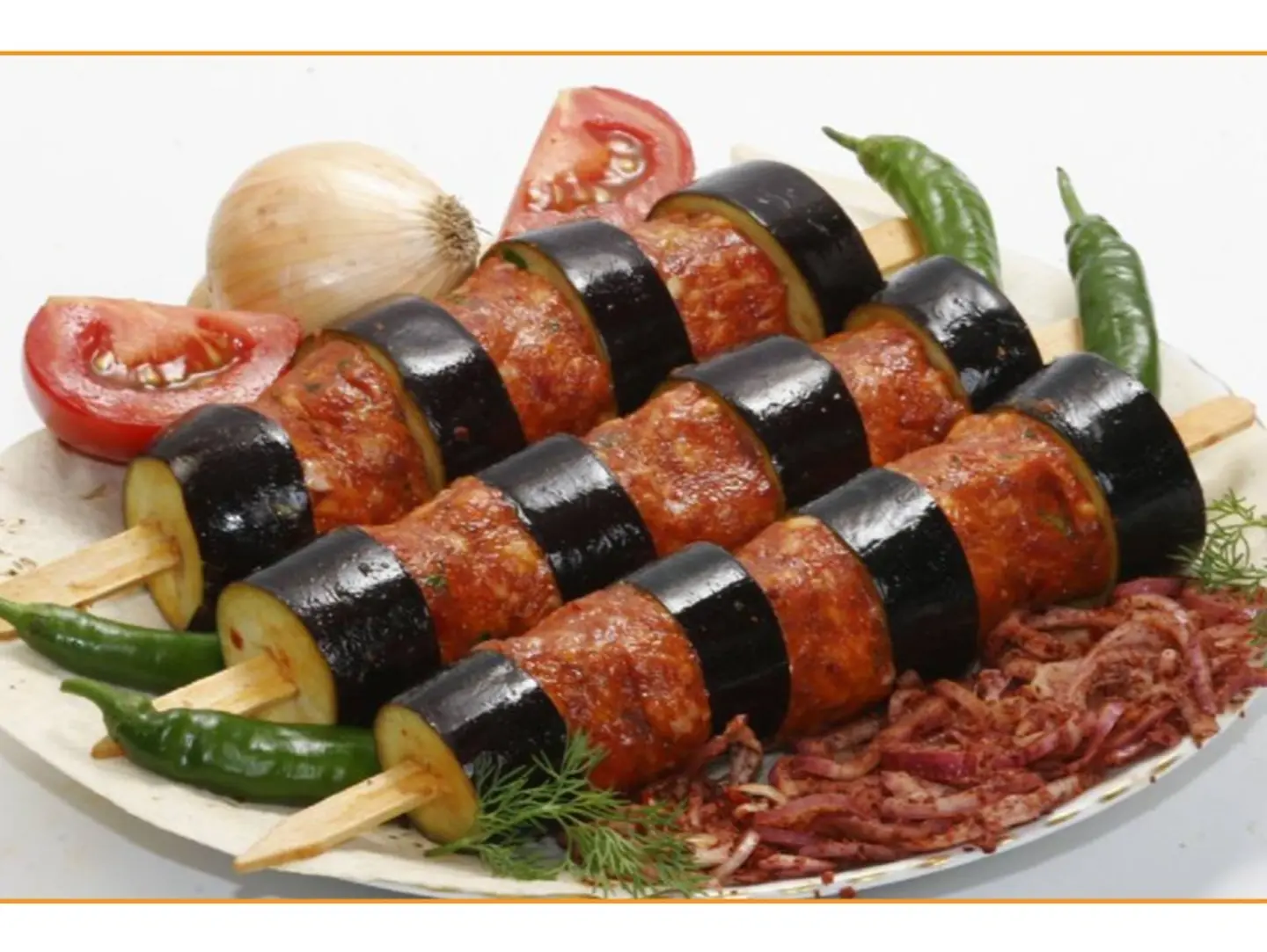 Eggplant Kebab - For One Person