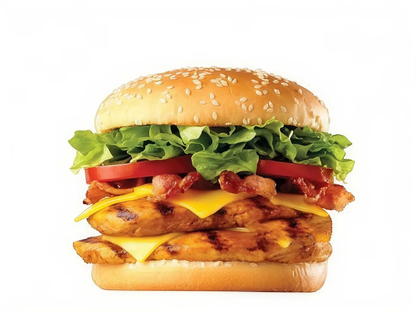 Double Grilled Chicken Burger - Sandwich