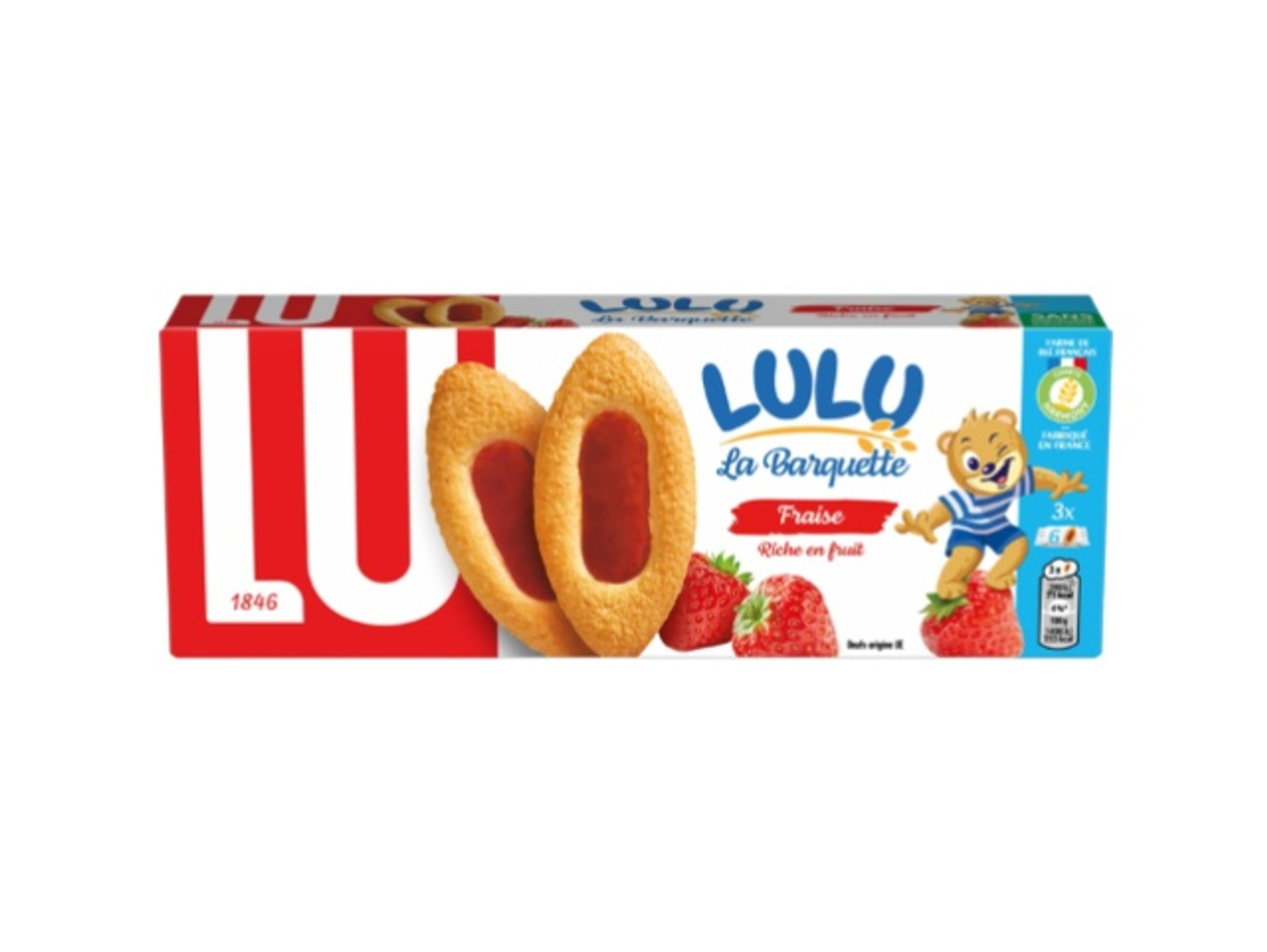 Lu Lulu La Barquette Strwbery 3×6p