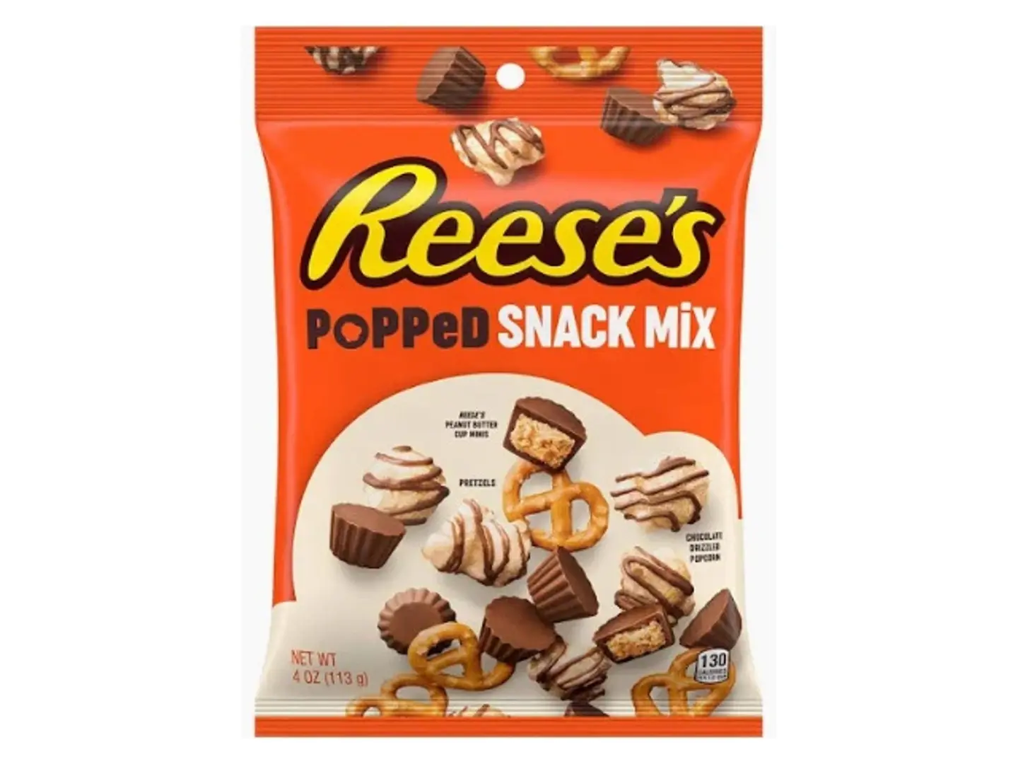 Reeses Popped Snack Mix 113g