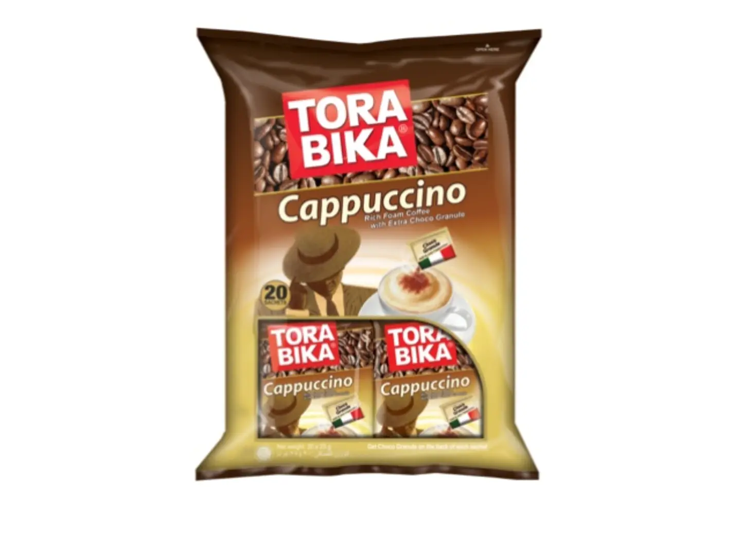 Torabika Capuccino Rich Foam With Extra Choco Granule 20bag