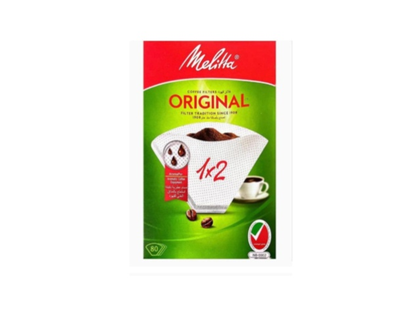 Melitta 1x2 Coffee Filter 80 Pieces Price Now Includes Tax