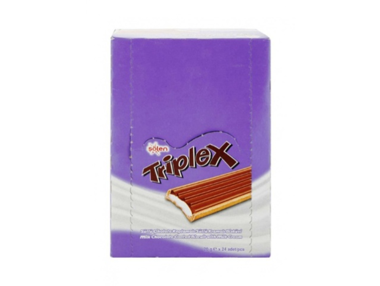 سولين تريبلاكس بسكويت بالحليب مغطى بالشوكولاتة 24 حبة 20 جرام