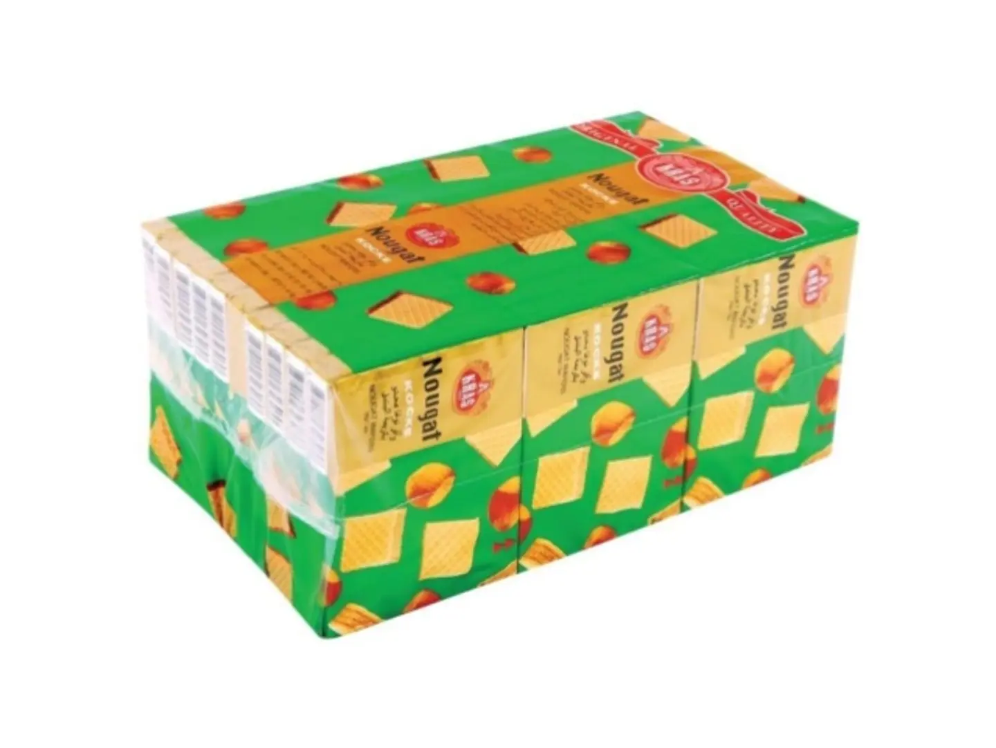 ويفر نوغا مربع بالبندق 30 قطعة