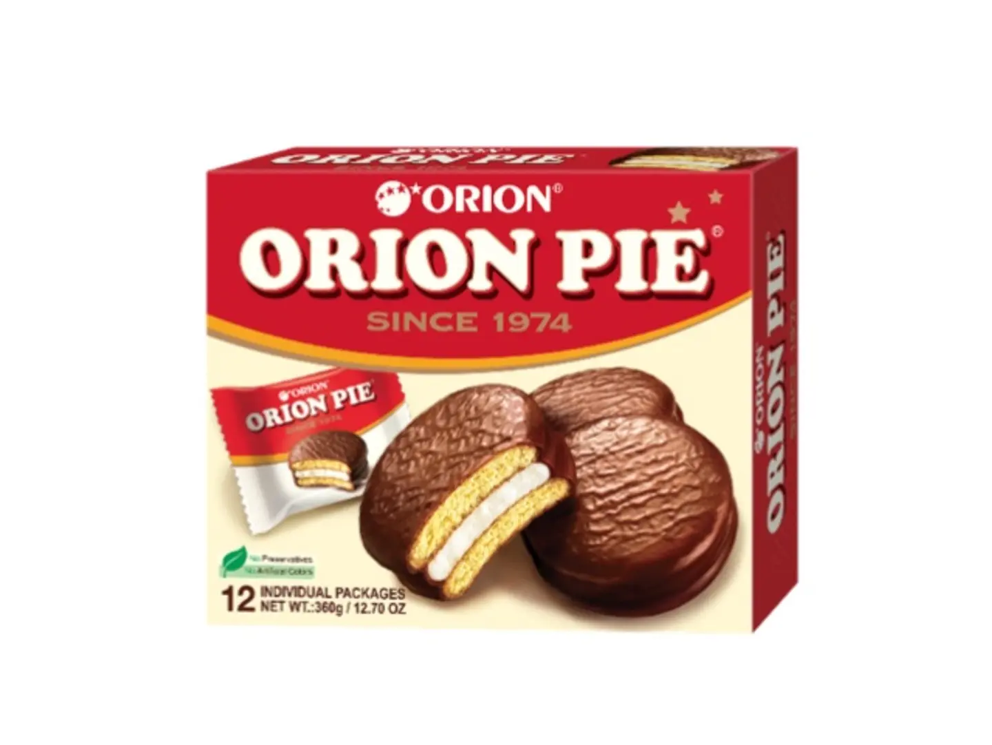 Orion Choco Pie Box 12 Pieces 360 G