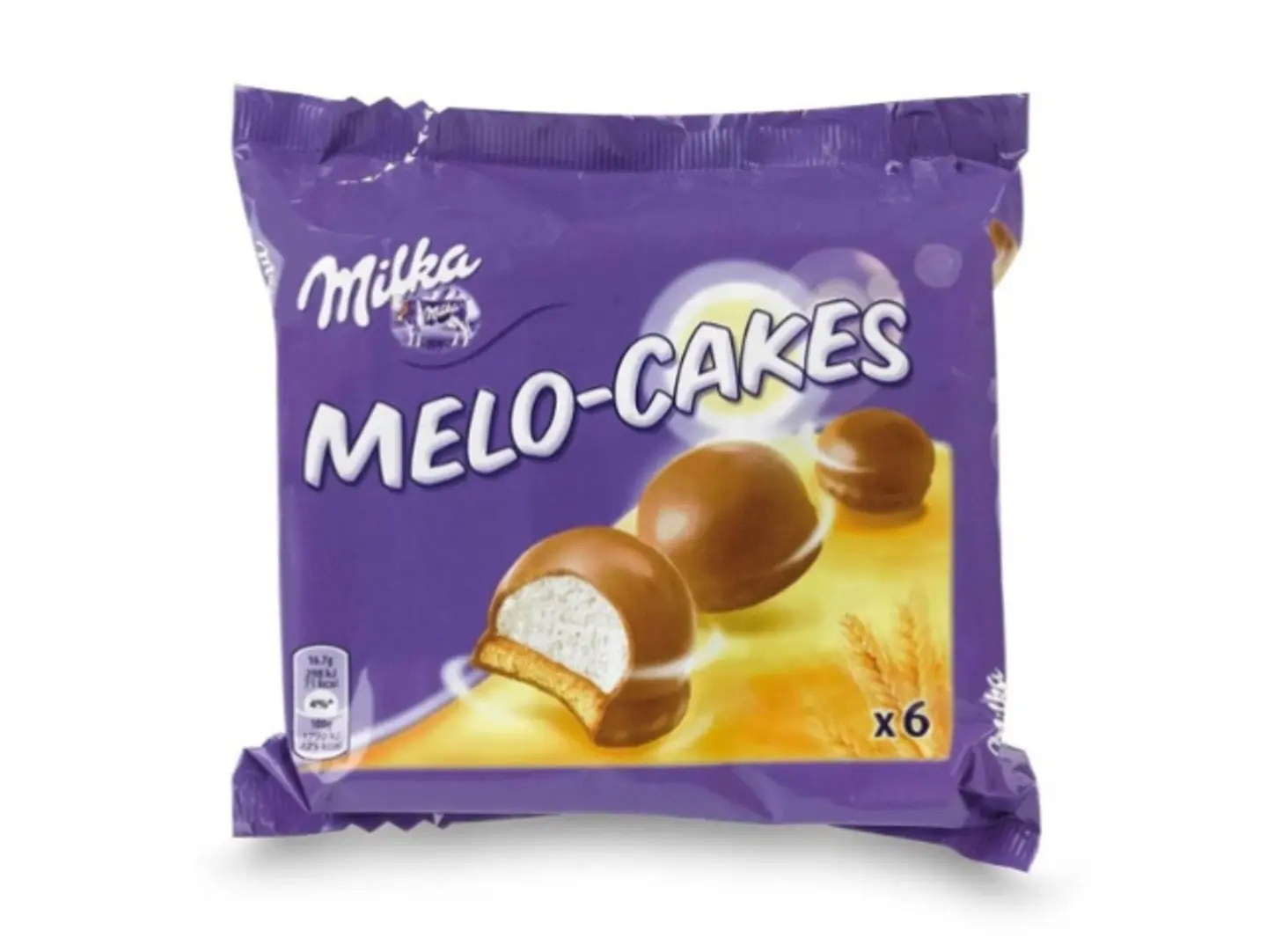 كيك المارشميلو المغطى بشوكولاتة ميلكا عبوة 6 قطع