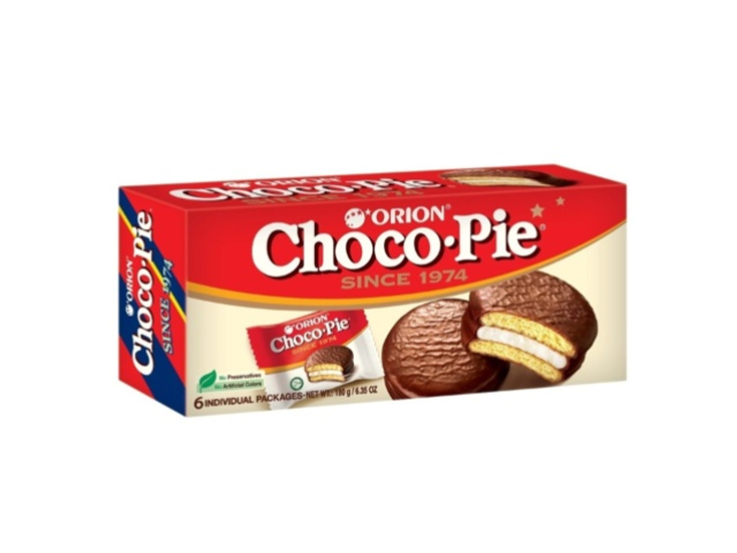 Orion Choco Pie Box 6 Pieces 180 Grams