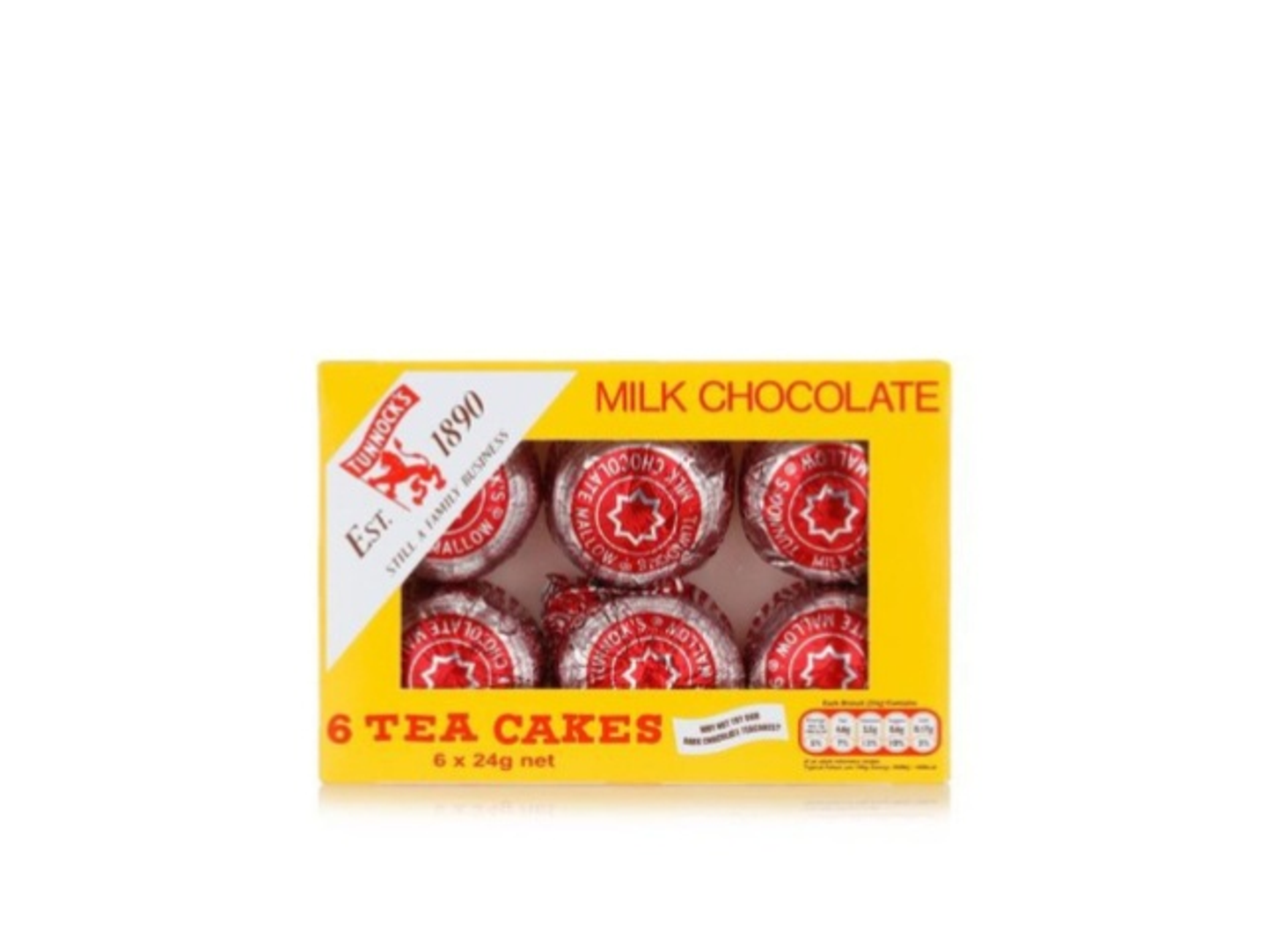 Tea Cakes With Chocolate And Milk 6 × 24 Grams