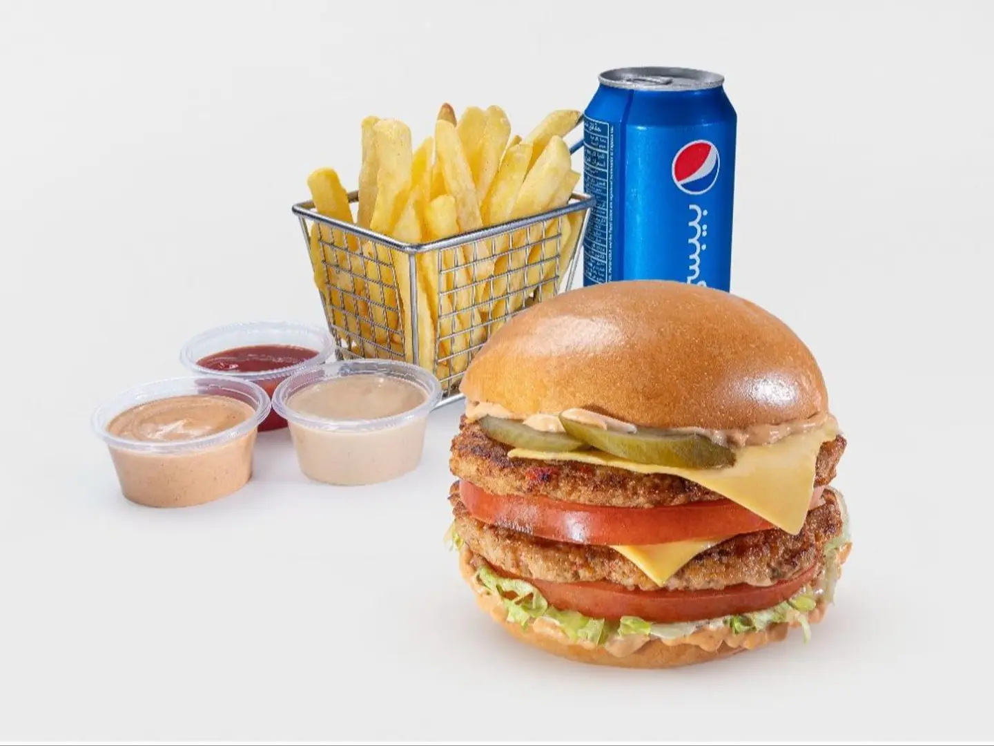 وجبة برجر دجاج جريل