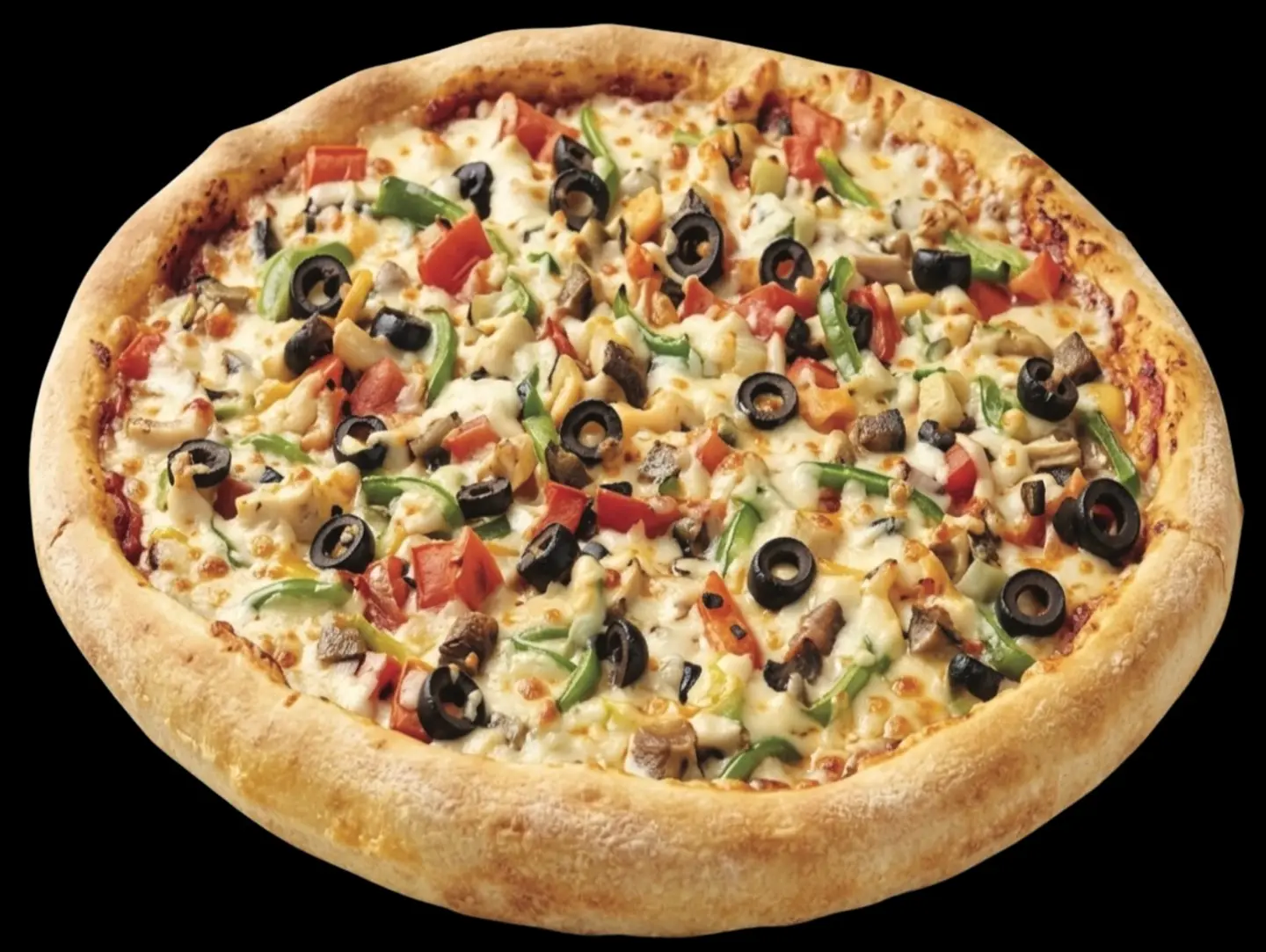 Pizza, Chicken Burger - Big