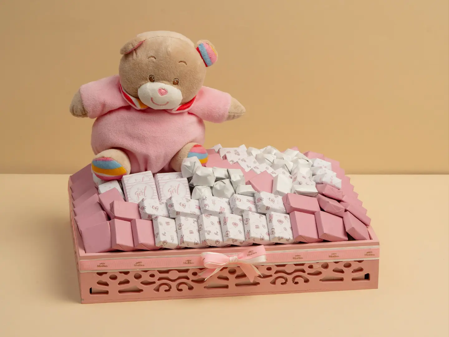 Wooden Baby Tray Girl