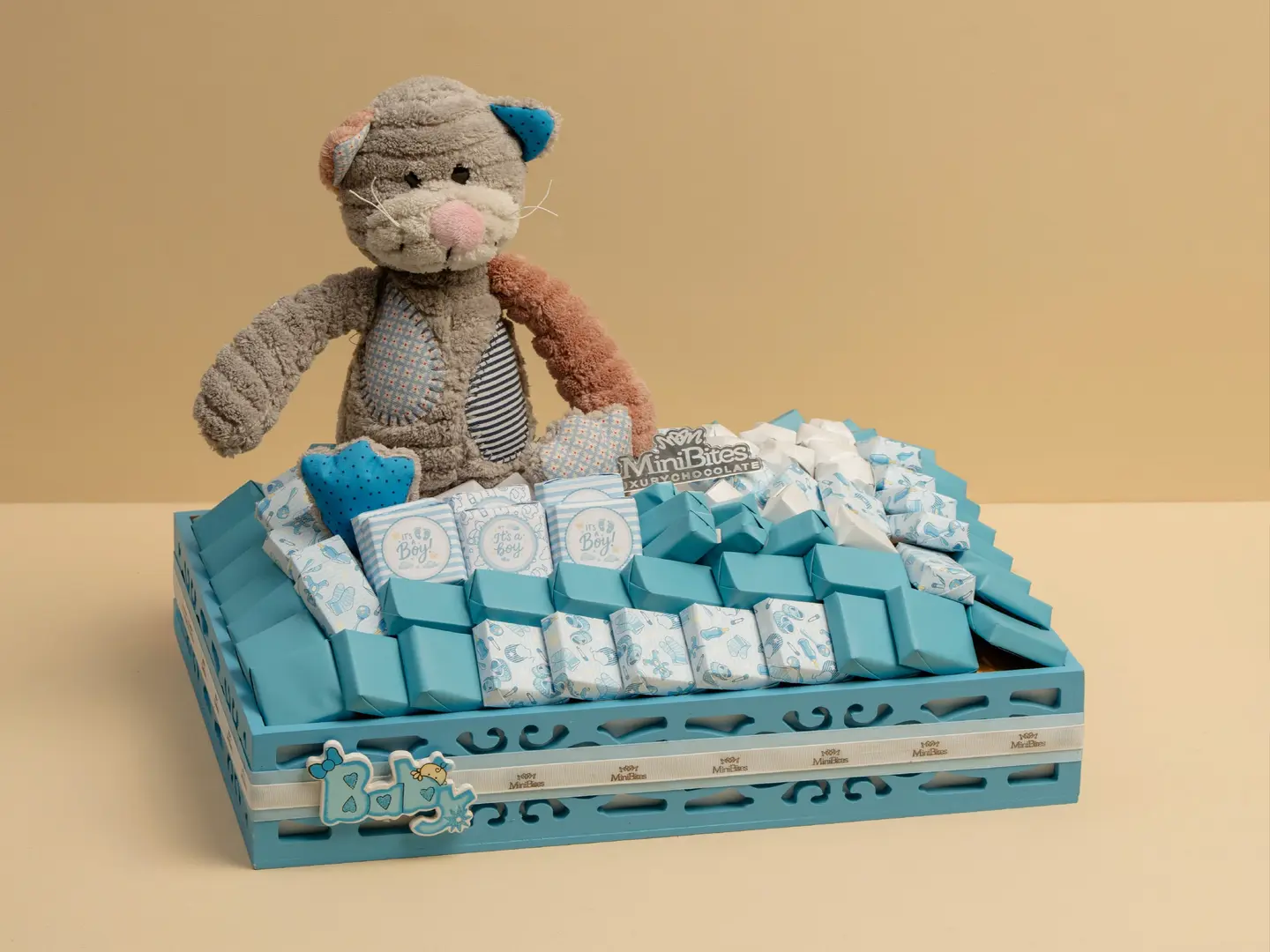 Wooden Baby Tray Boy