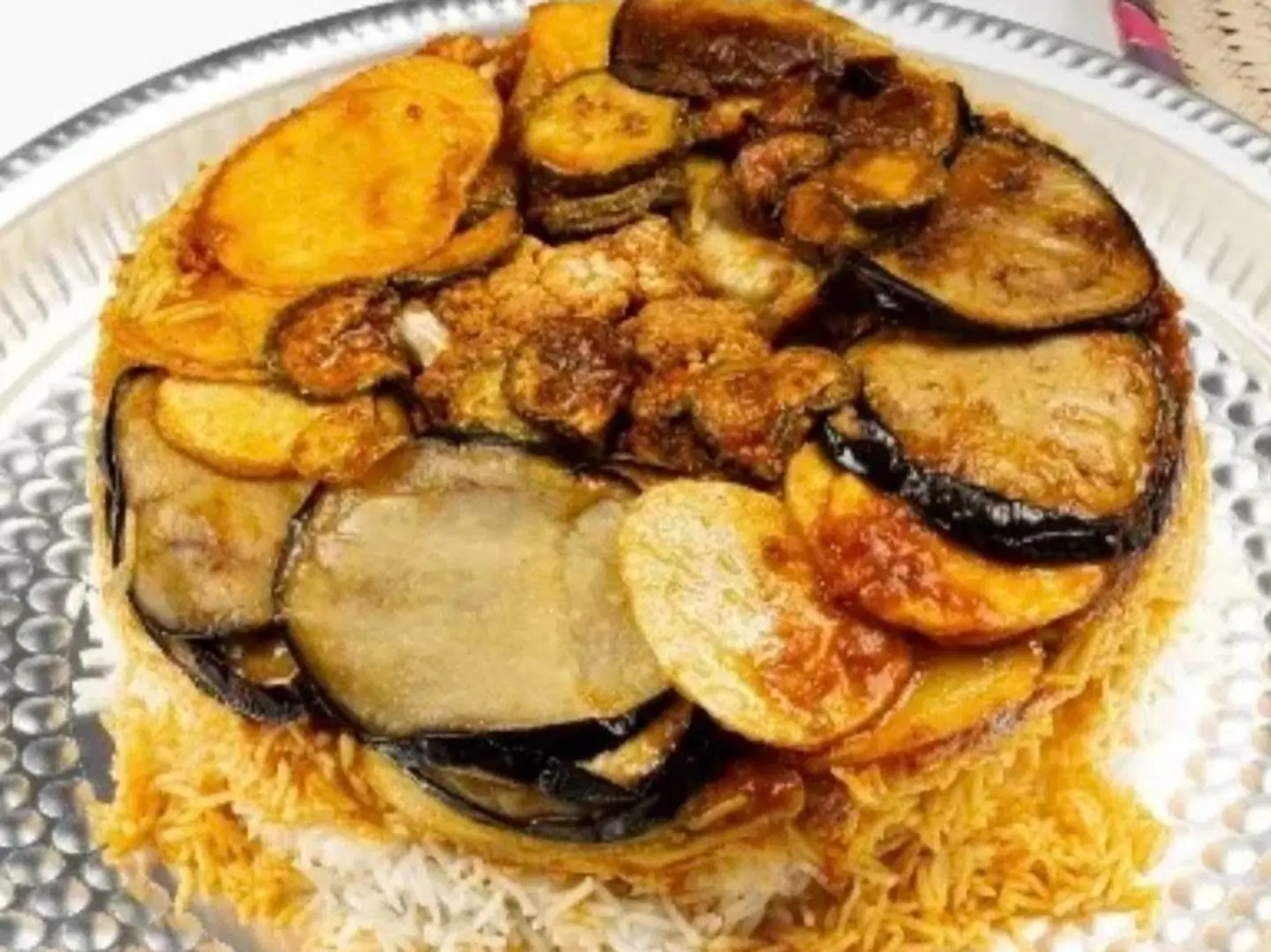 Chicken Maqluba With Haneeth Rice