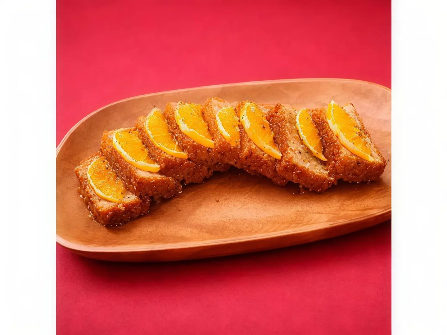 دخن وبرتقال مكرمل