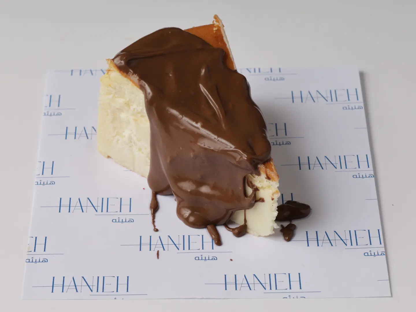 San Sebastian With Chocolate Sauce Addition