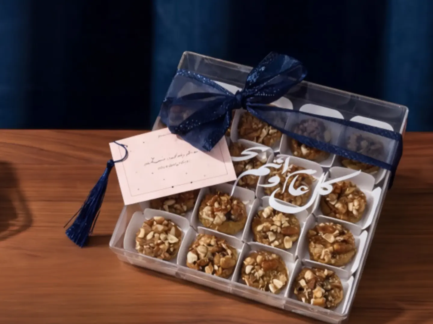 Acrylic Box, , 16 Pieces Pecan Bites With Gift Card