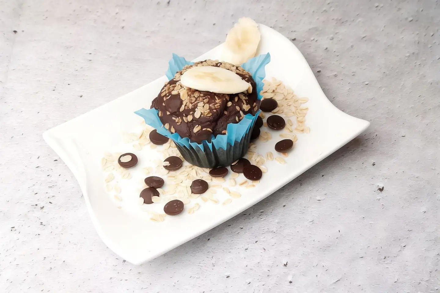 كاب كيك بالشوكلت والشوفان