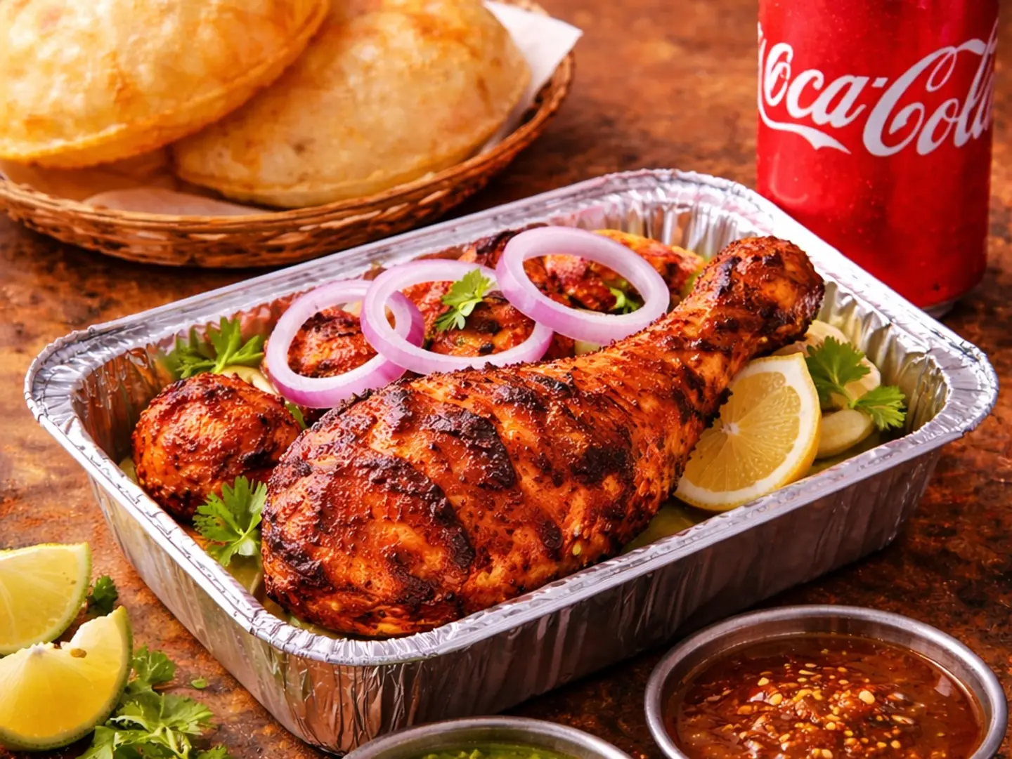 دجاج تكا بوري مشروب