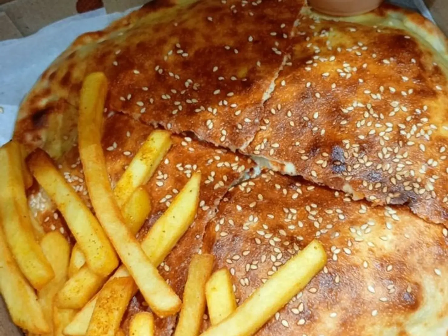 A Large Beef Burger Meal Prince