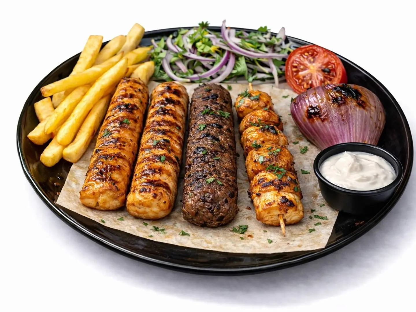 Four Pieces Of Mixed Grill Skewers