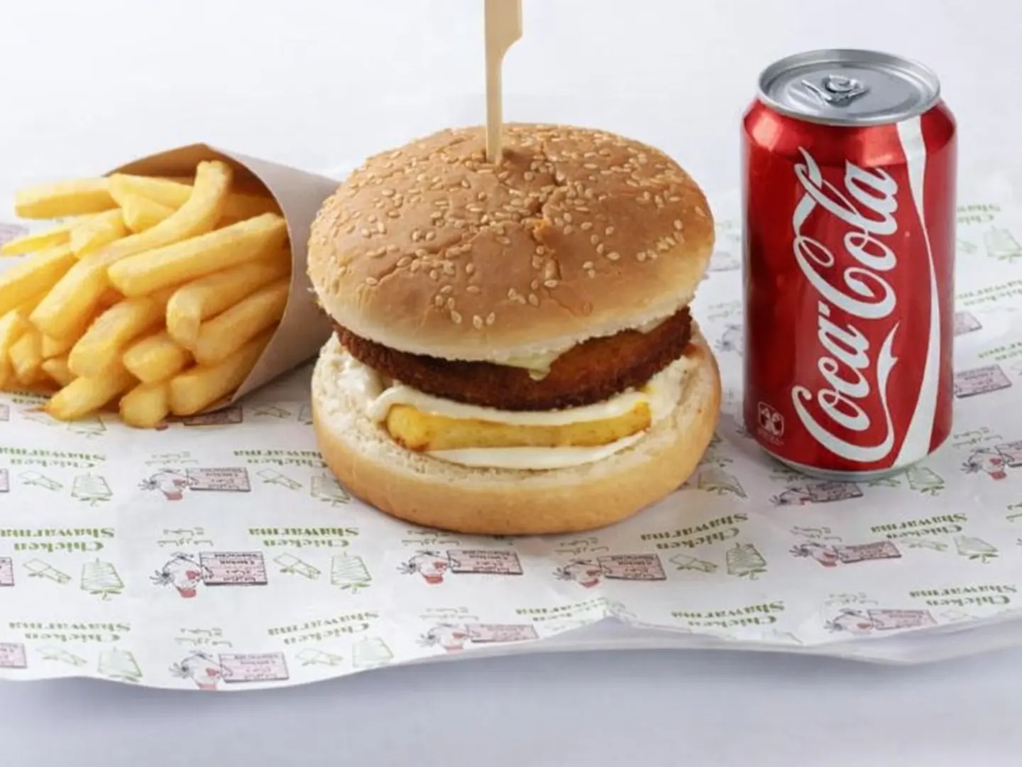 وجبة برجر دجاج