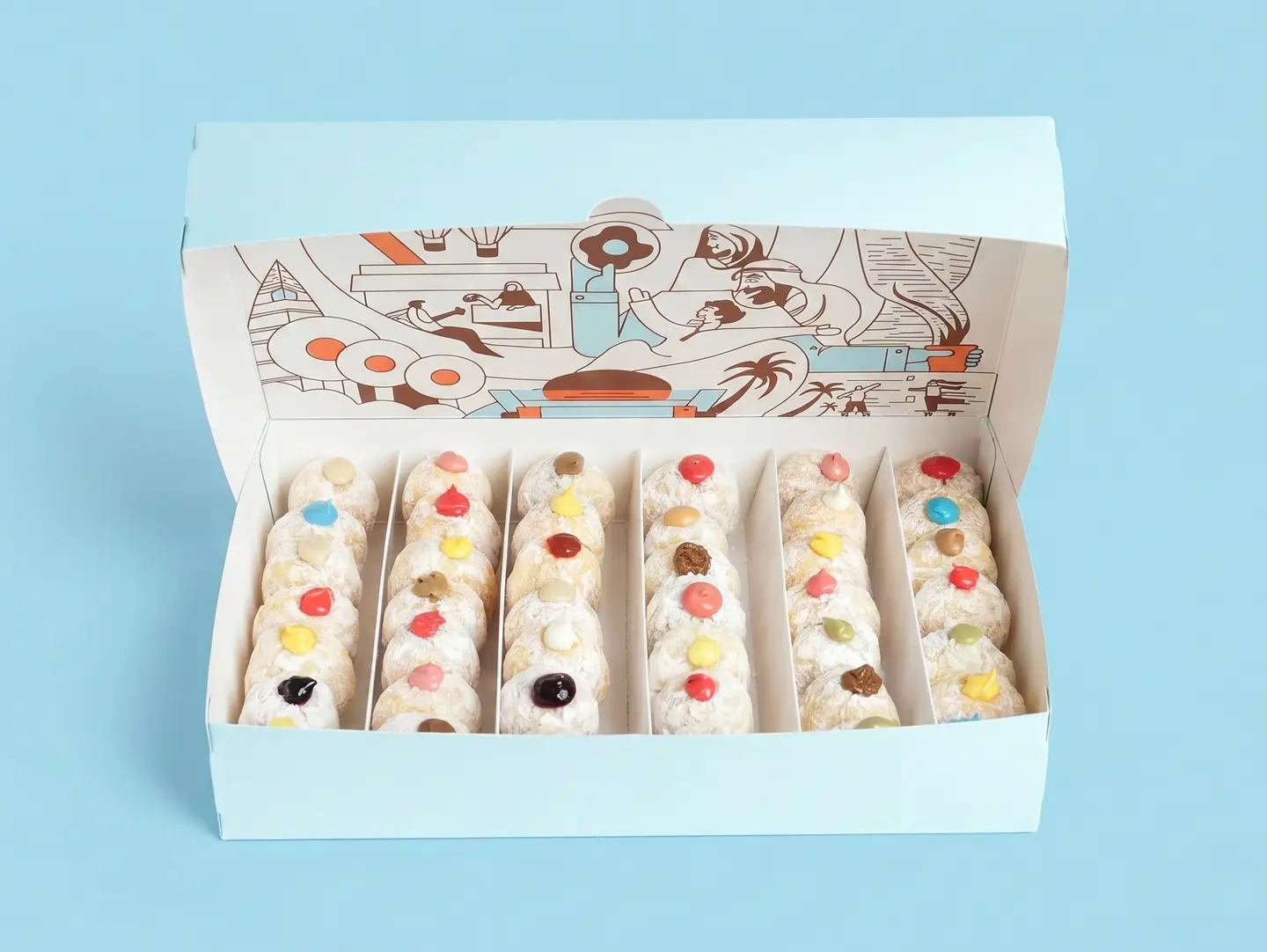 42 Pieces Mini Donut Box